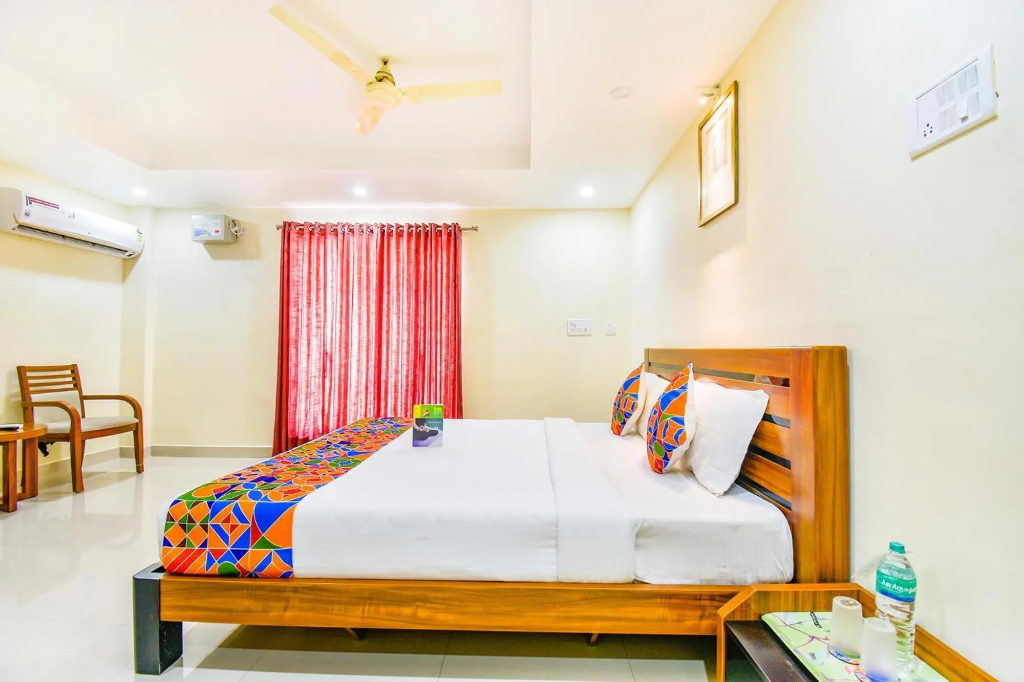 Bed in FabHotel Sri Krishna Residency - Near to Chennai International Airport