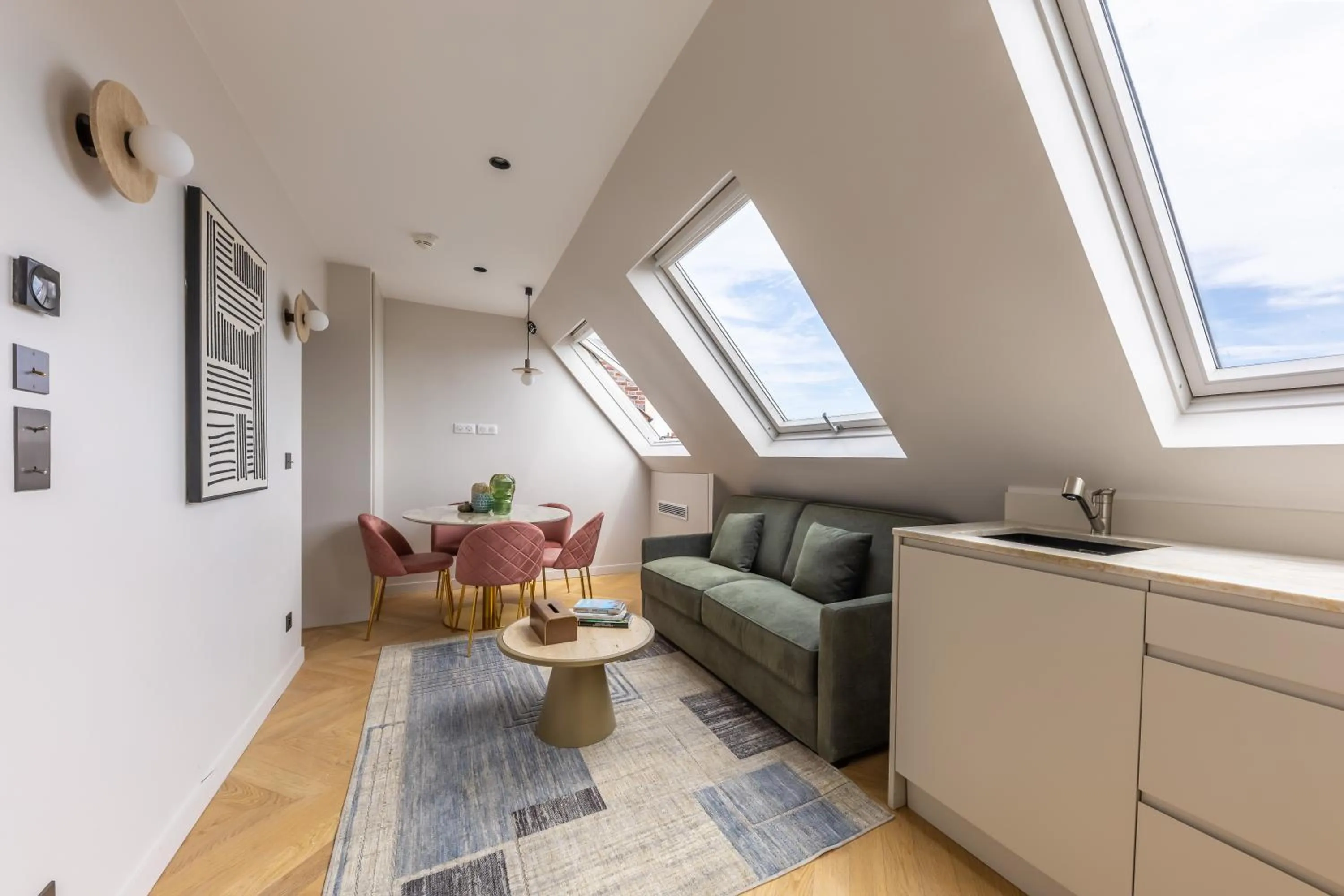 Living room in Quartier Libre Marais