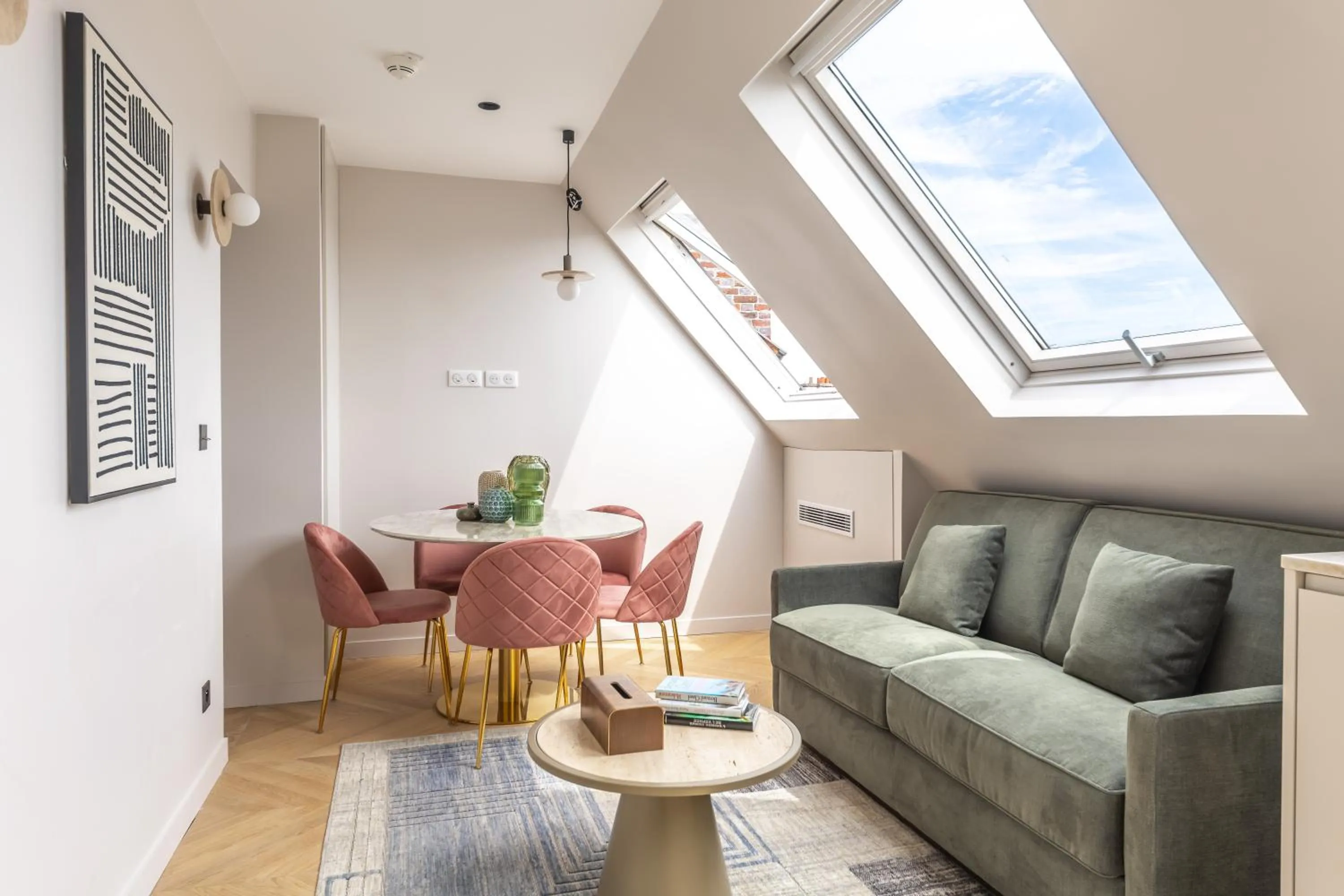 Living room in Quartier Libre Marais