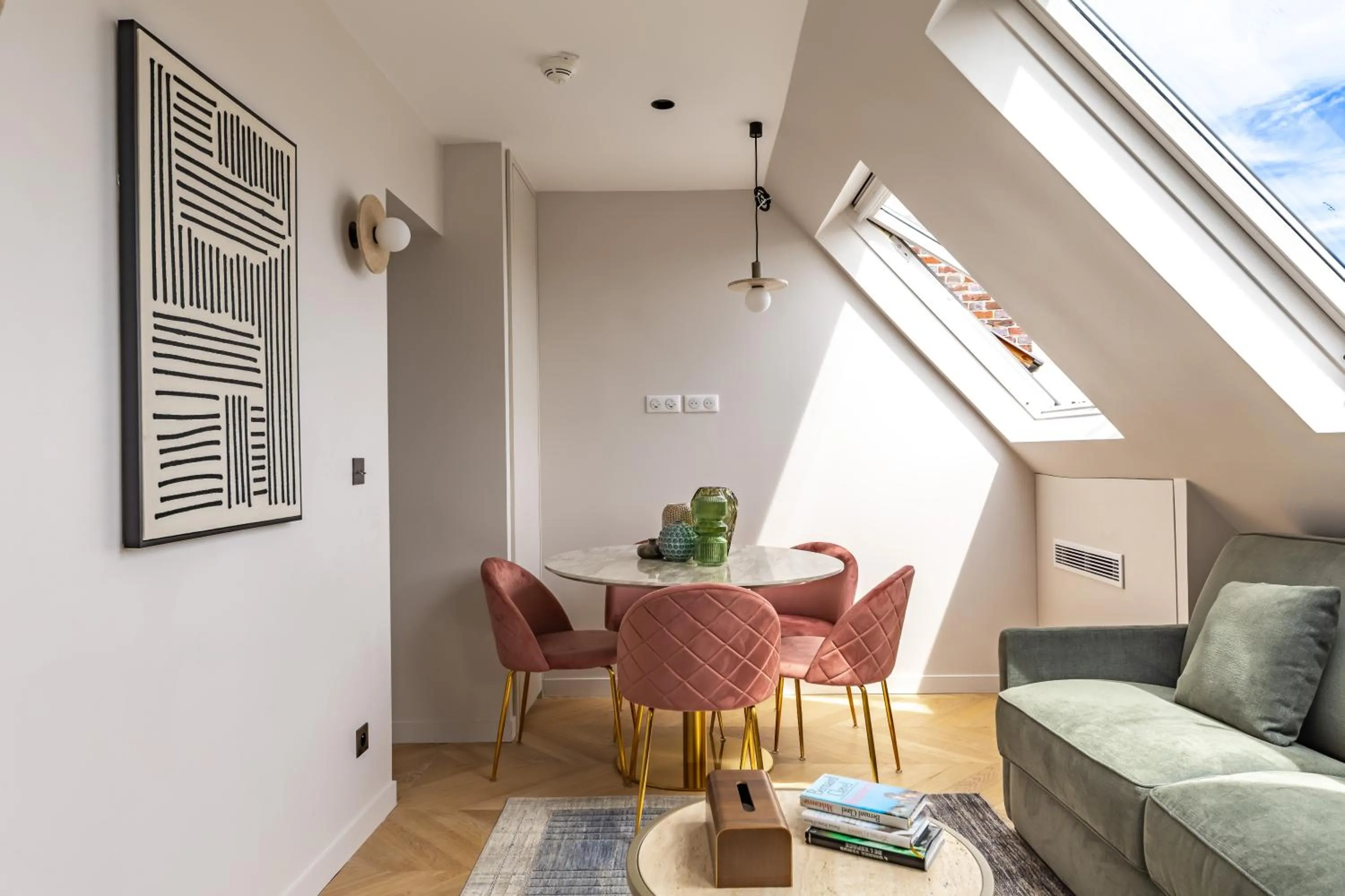 Living room in Quartier Libre Marais