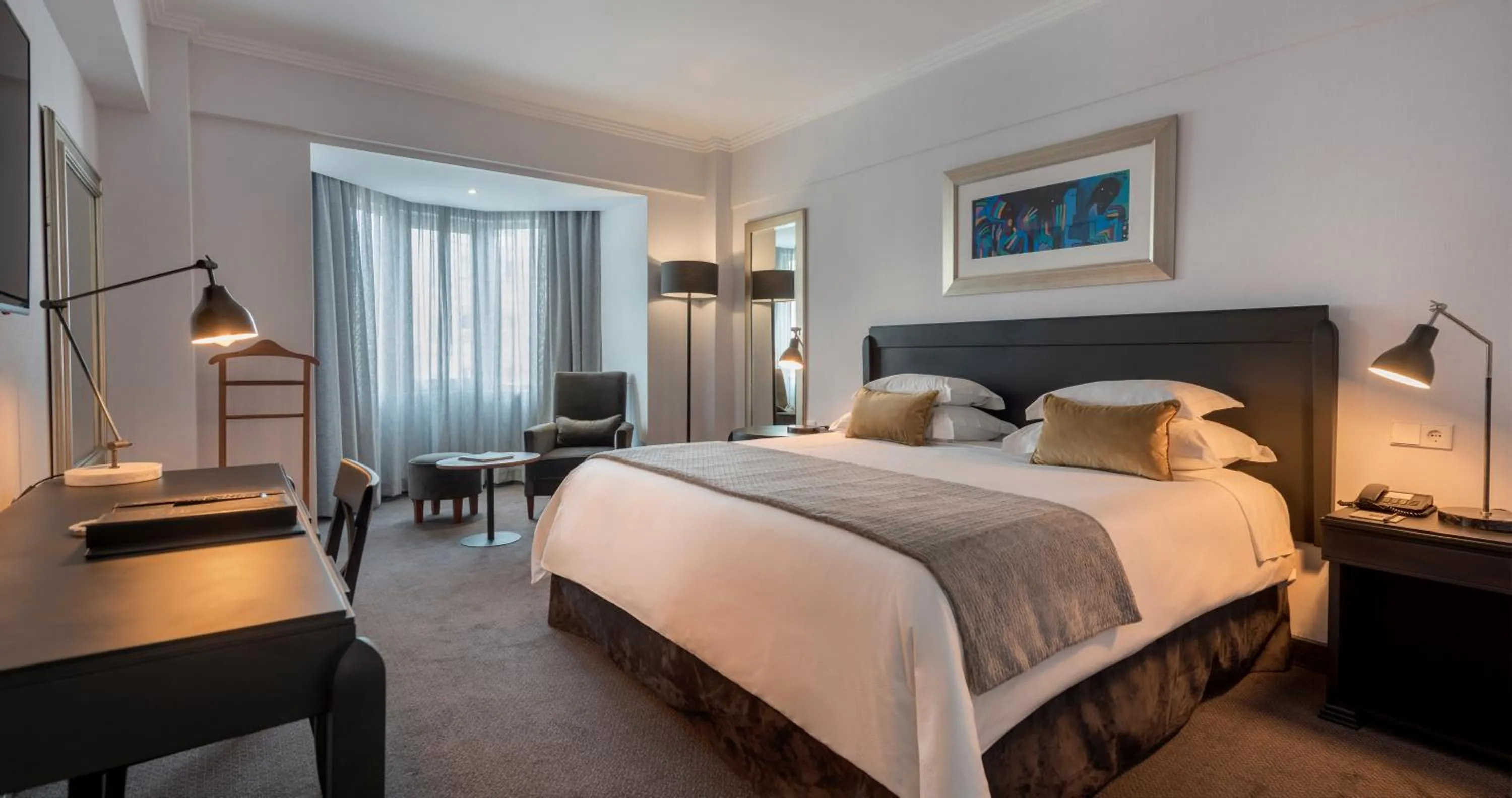 Bedroom, Bed in Hotel Avenida