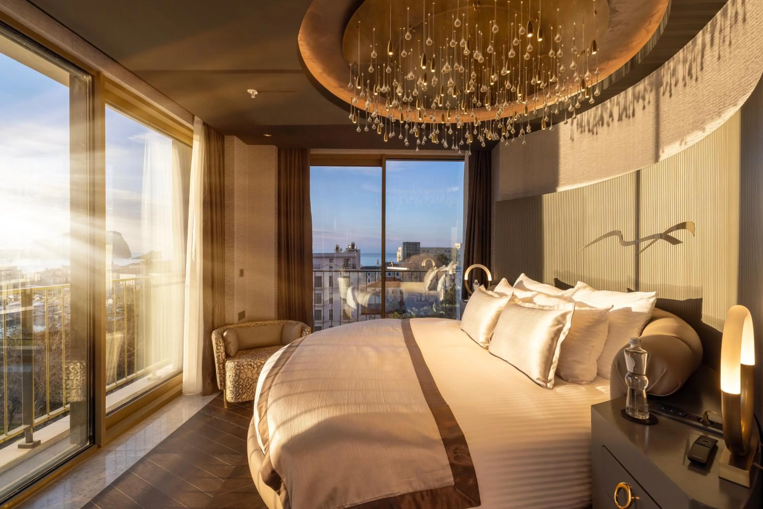 Bed in Merit Starlit Hotel & Residences