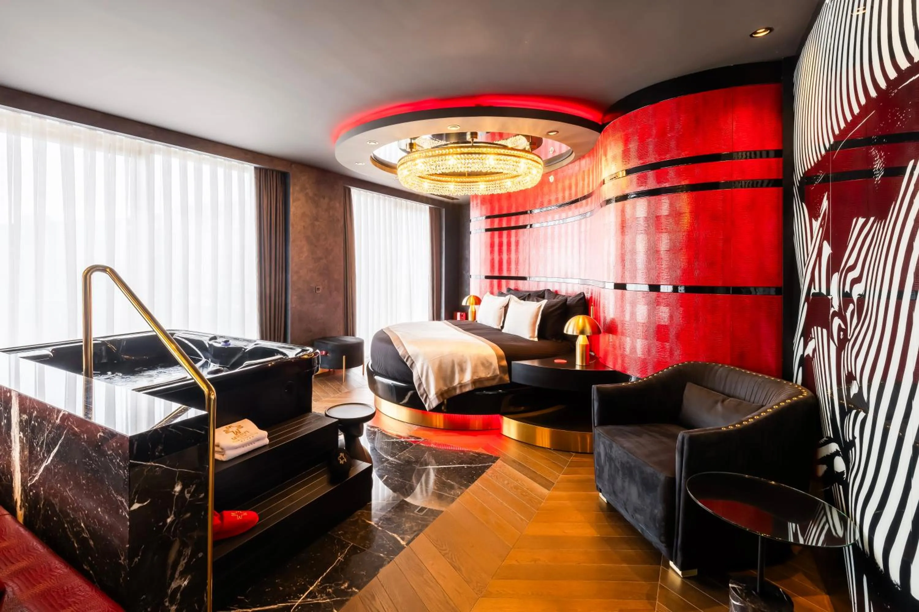 Bed in Merit Starlit Hotel & Residences