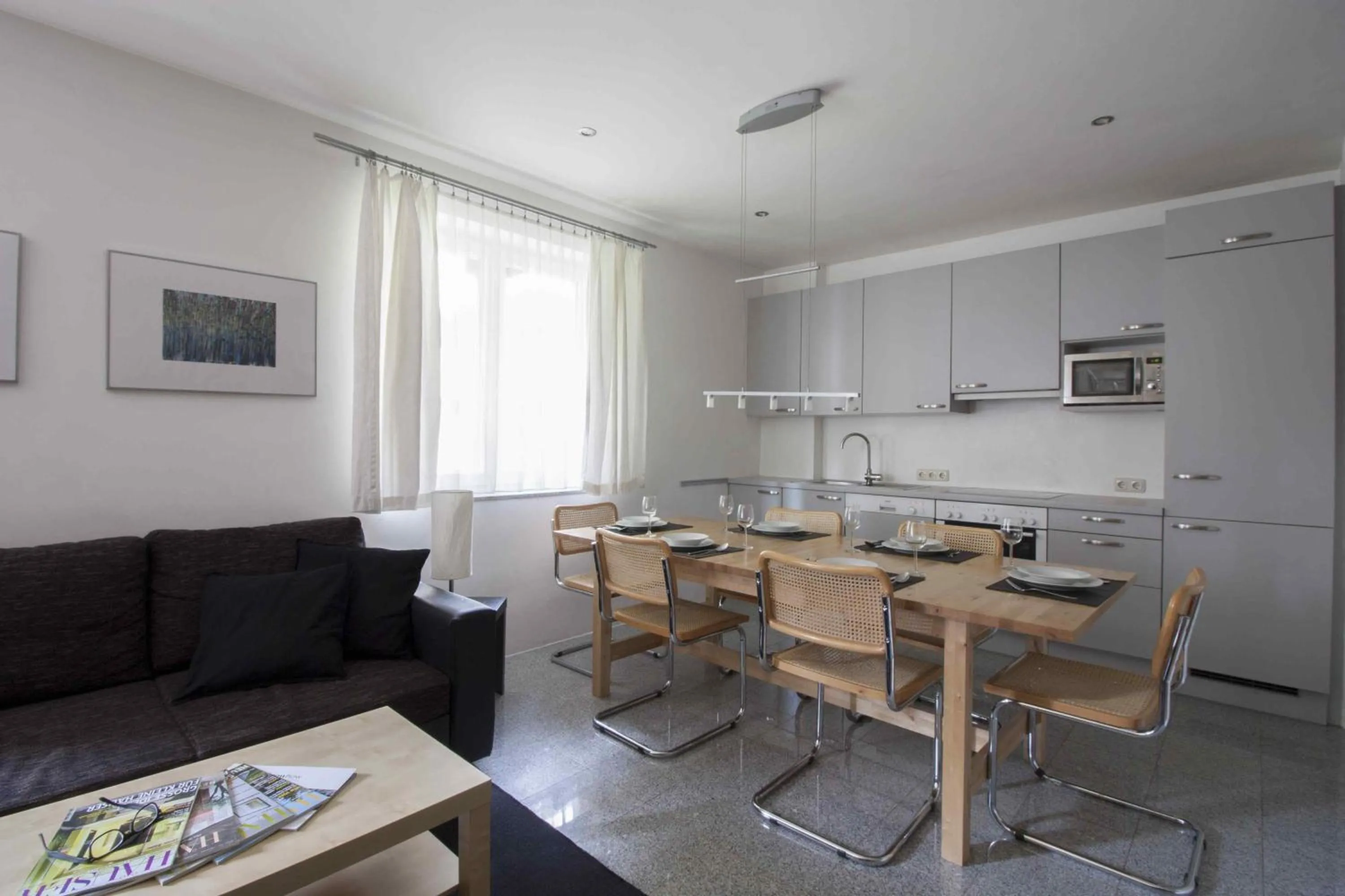 Kitchen or kitchenette in Appartements Christophorus