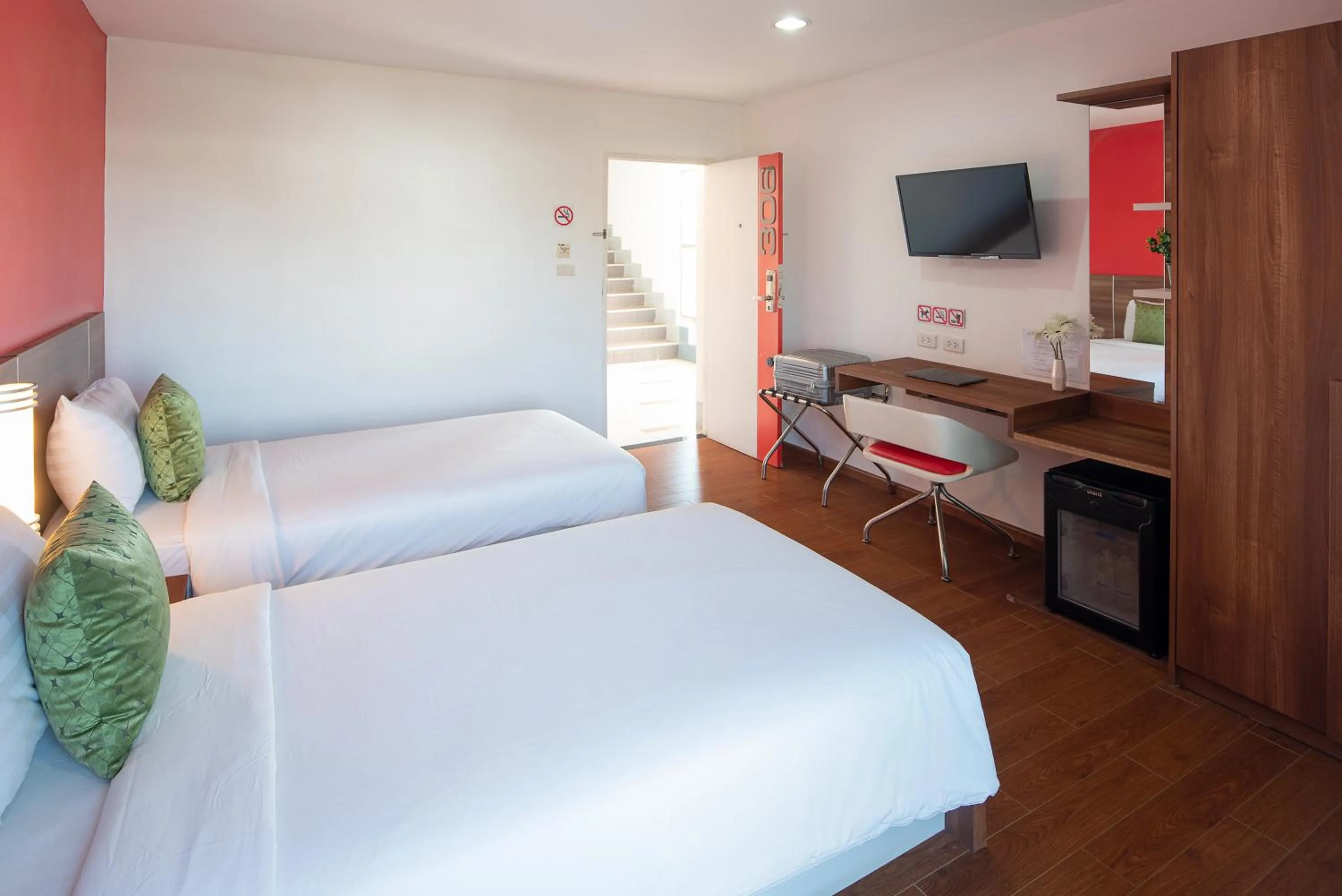 Bed in Eco Inn Prime Mae Sot