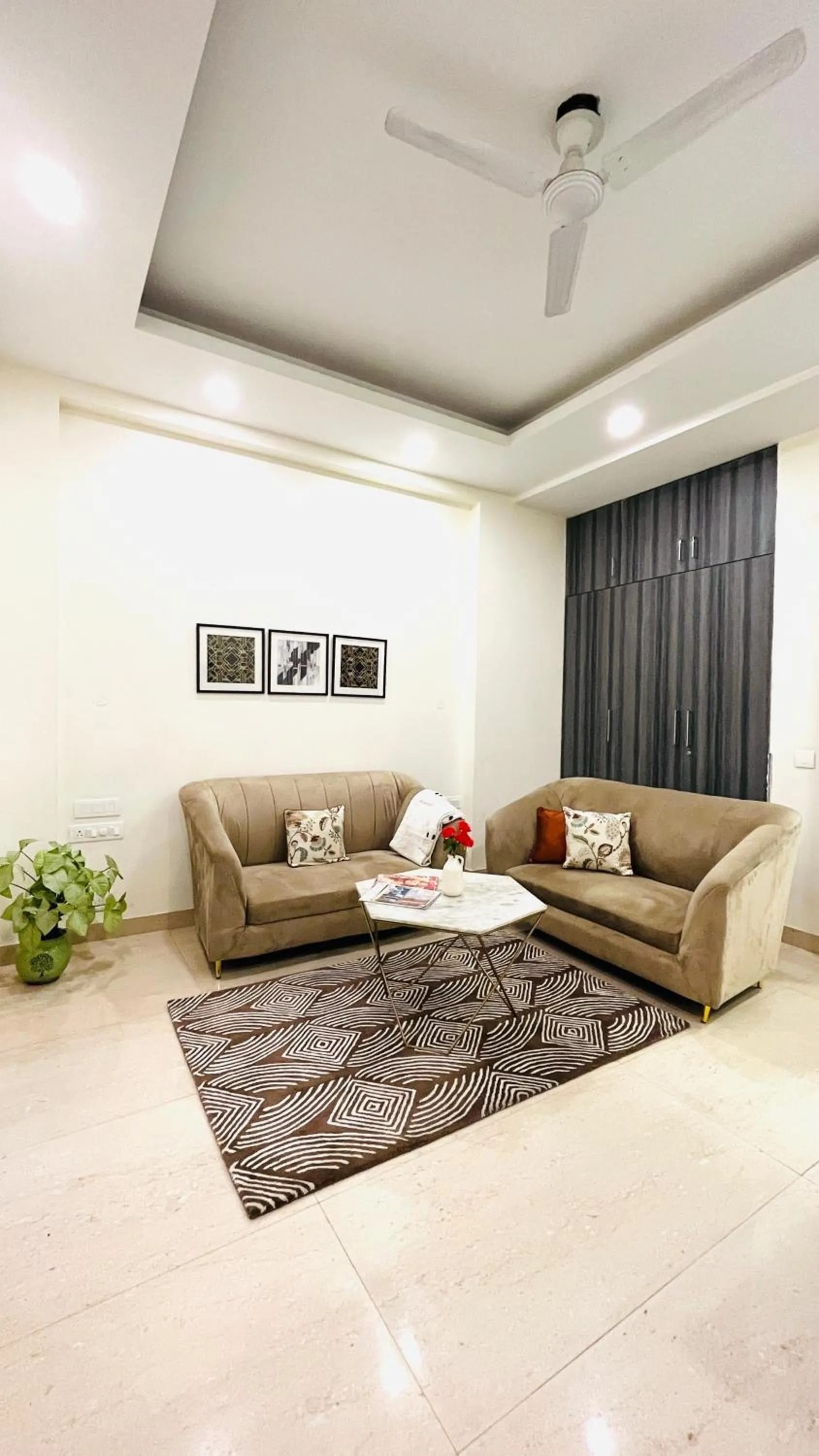 Living room in Olive Service Apartments - DLF Cyber City