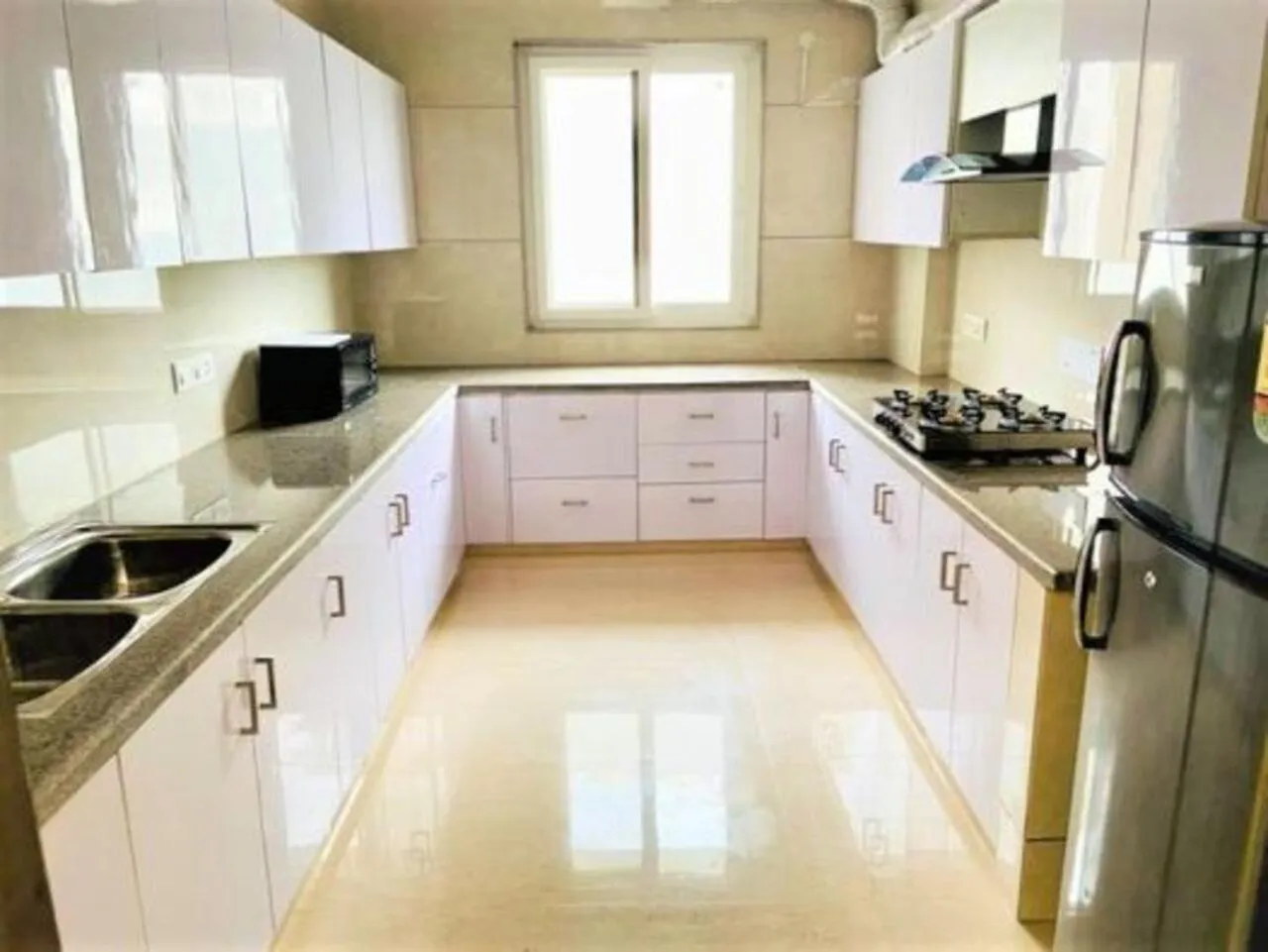 Kitchen or kitchenette in Olive Service Apartments - DLF Cyber City