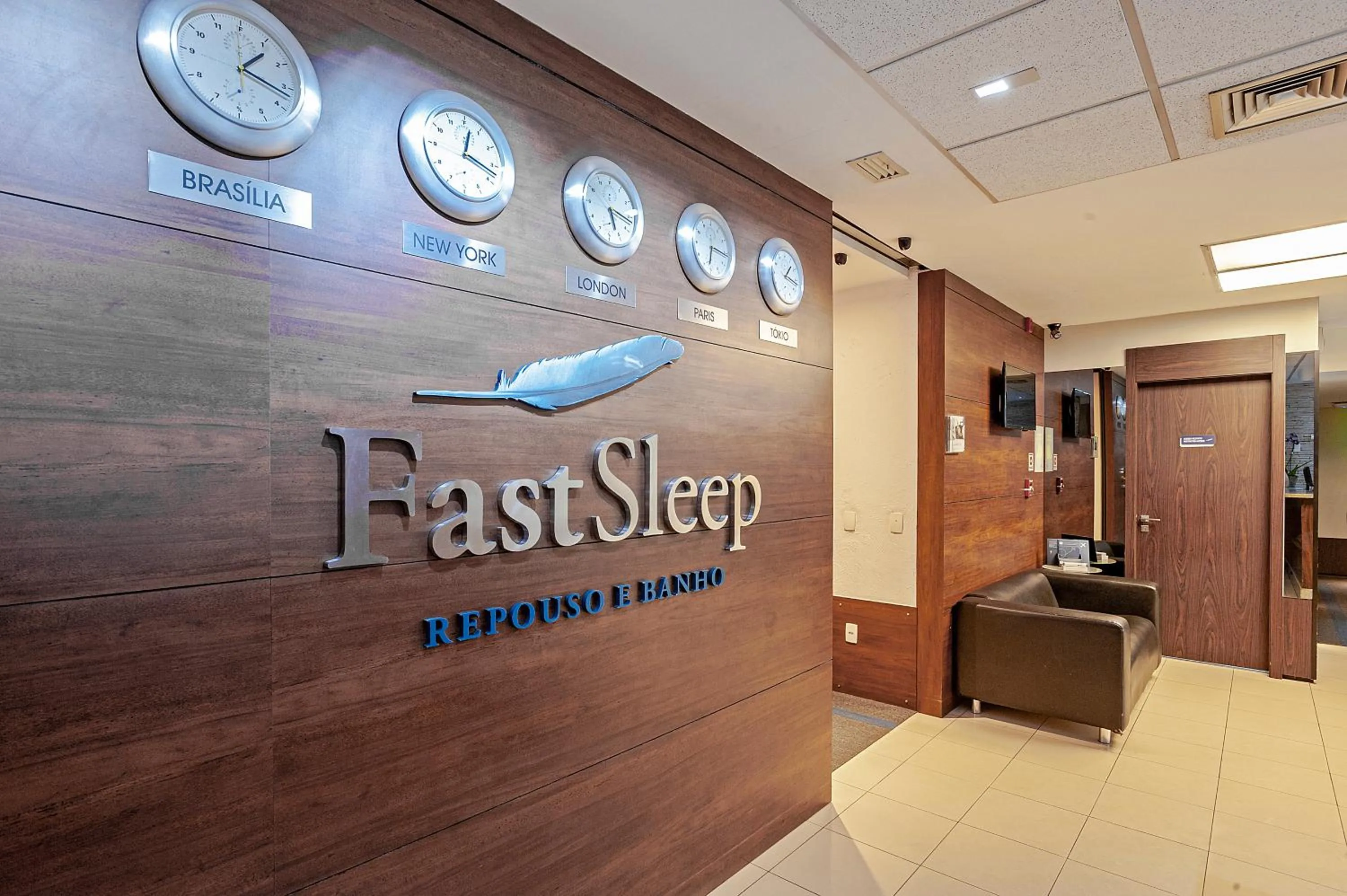 Lobby or reception in FAST SLEEP Guarulhos by Slaviero Hotéis