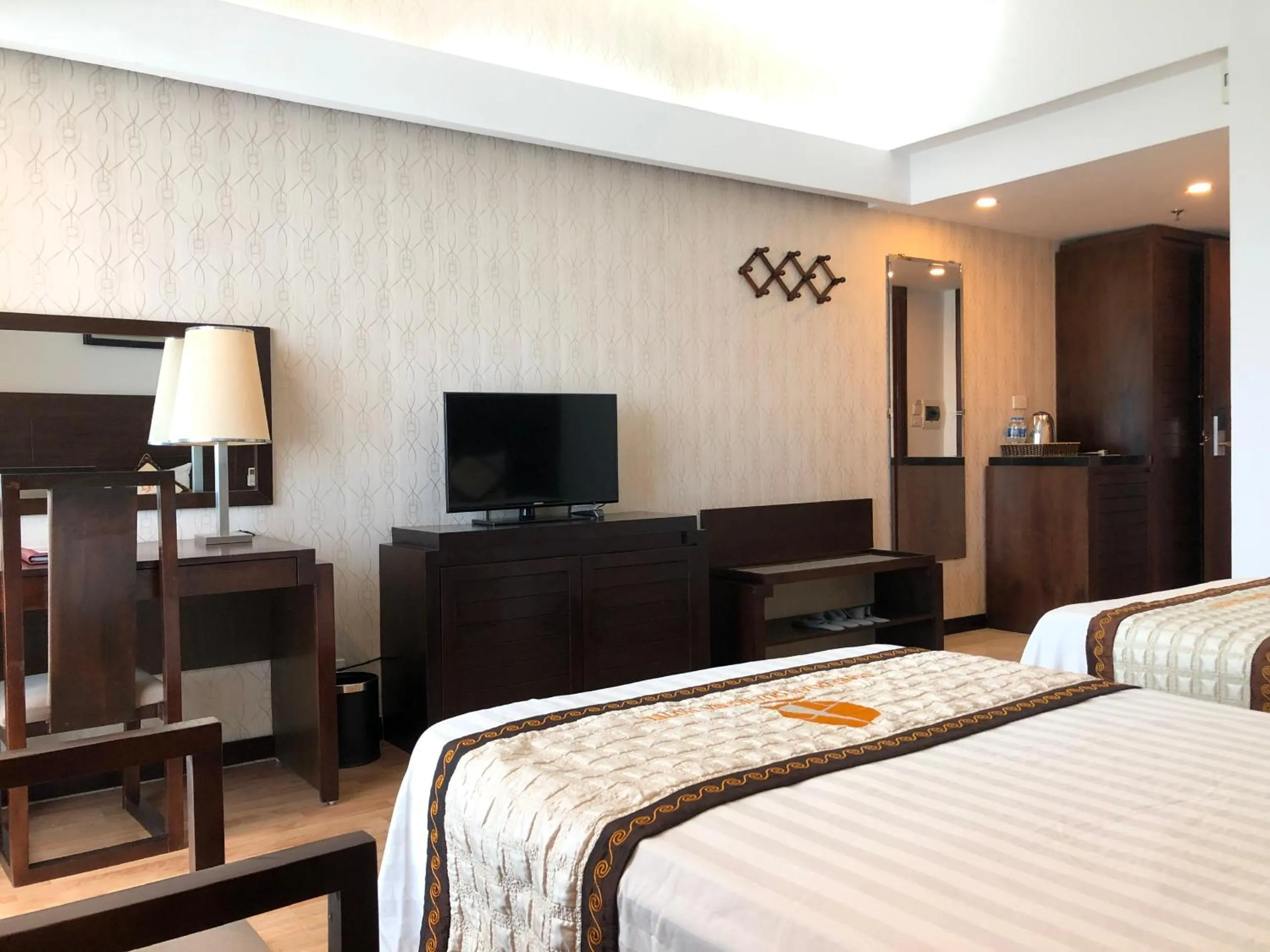 Bed in Khách sạn Công Đoàn Quảng Bá