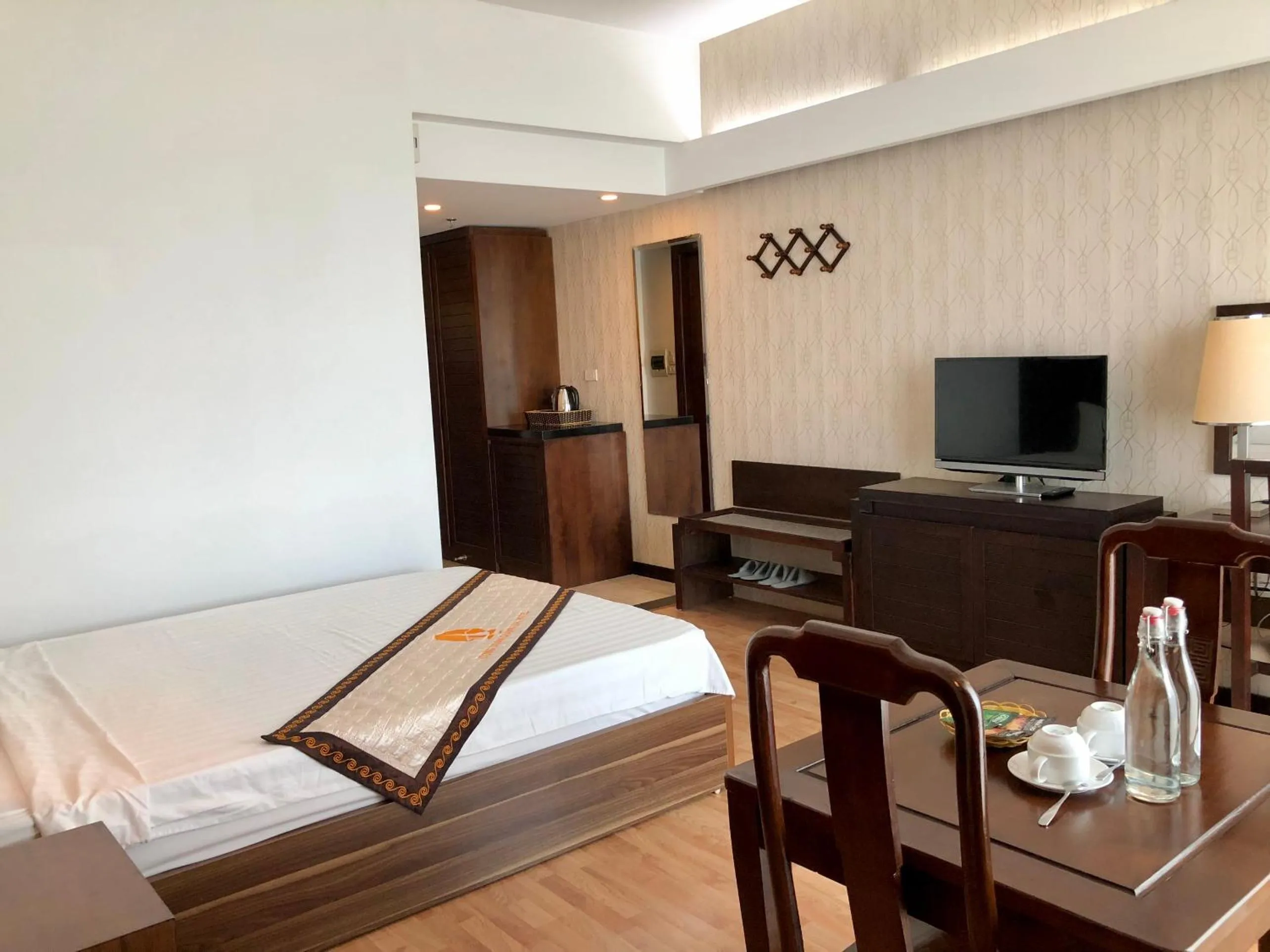 Bed in Khách sạn Công Đoàn Quảng Bá