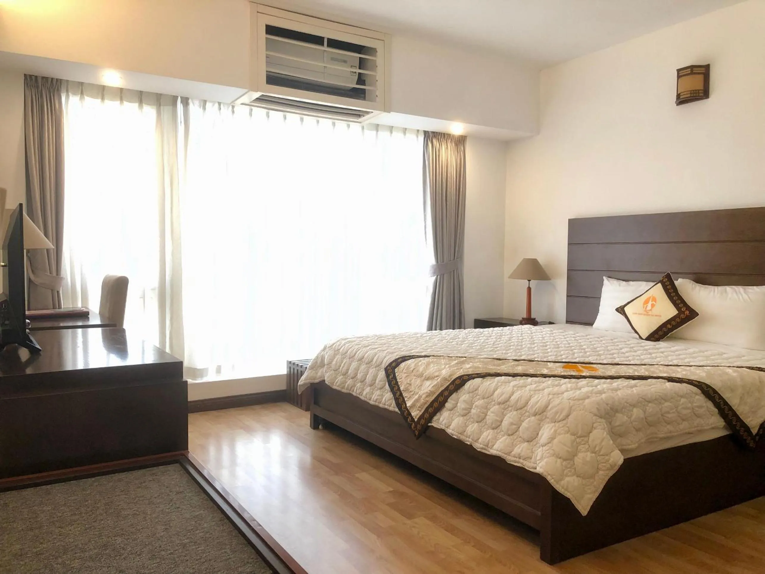 Bed in Khách sạn Công Đoàn Quảng Bá