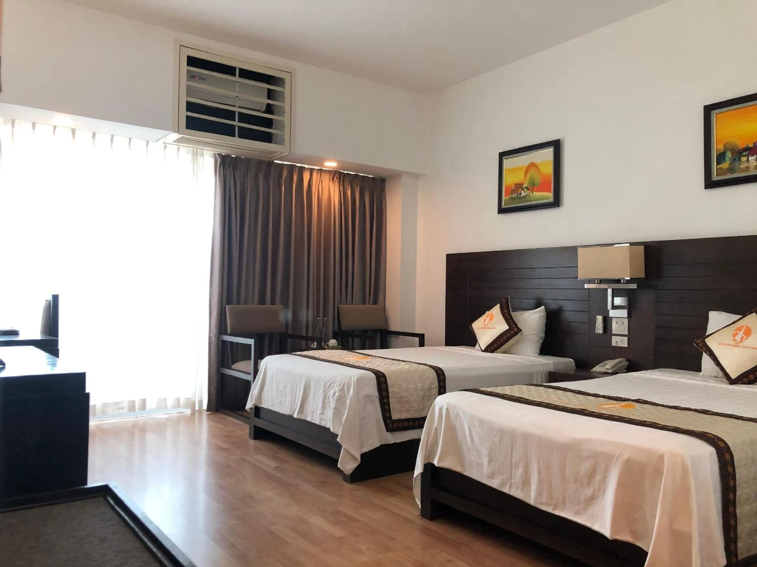 Bed in Khách sạn Công Đoàn Quảng Bá