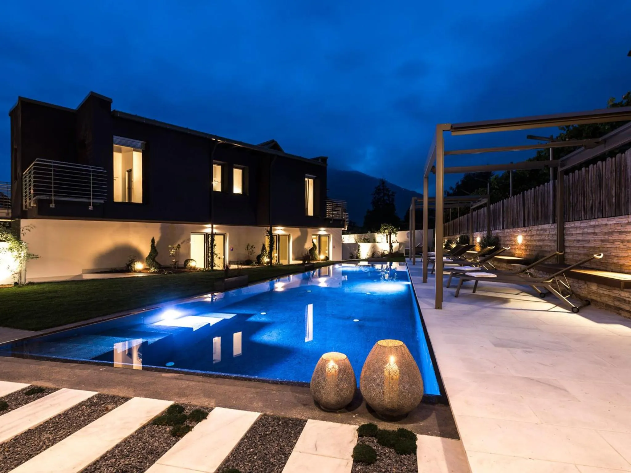 Swimming pool in Merangardenvilla adults only