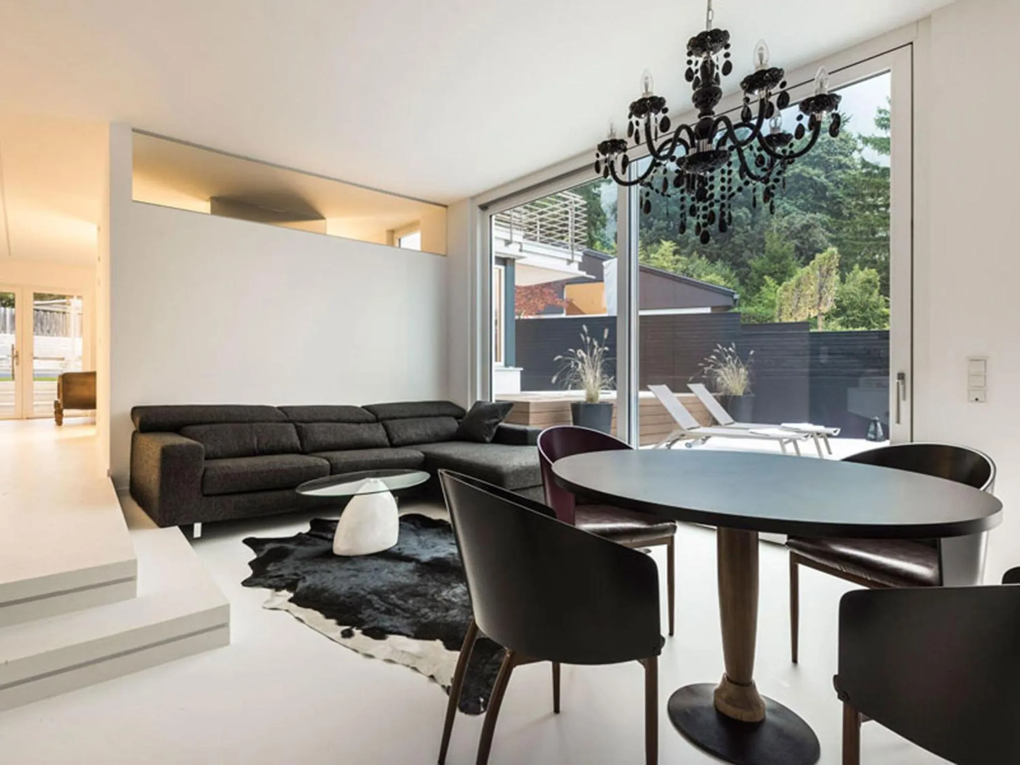 Living room in Merangardenvilla adults only