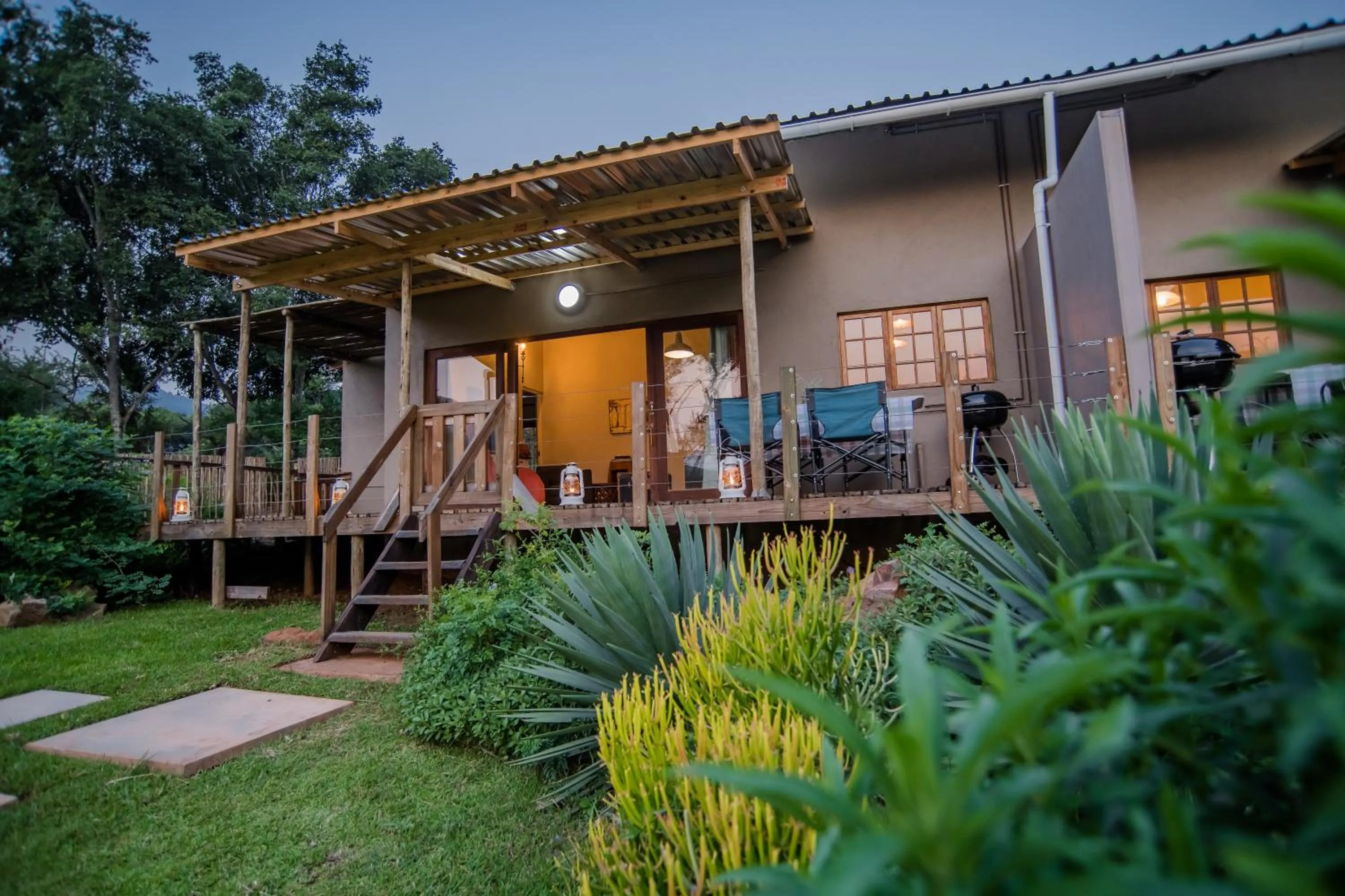 Patio in Caracal Lodge