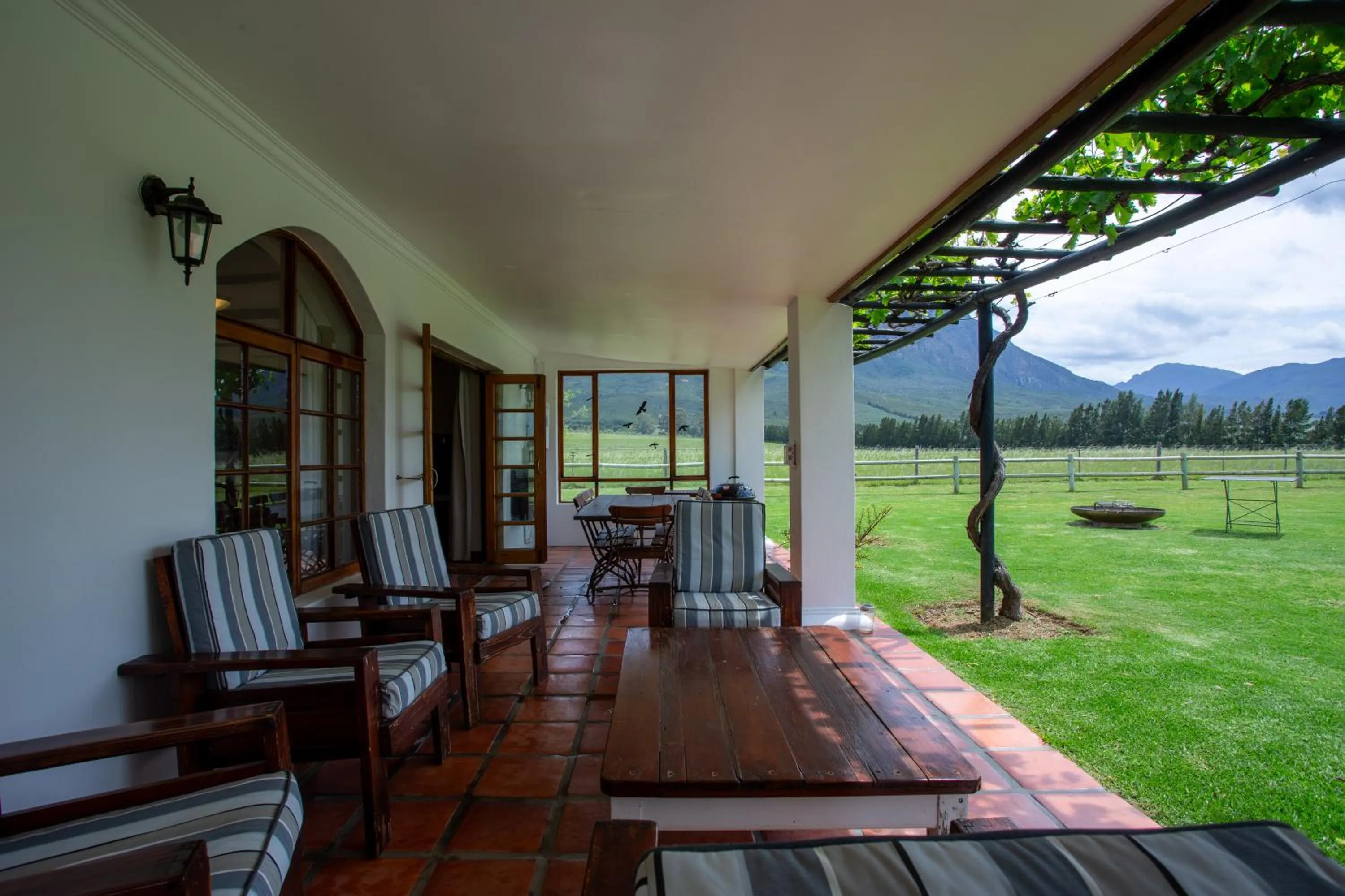 Patio in Raptor Rise Farm