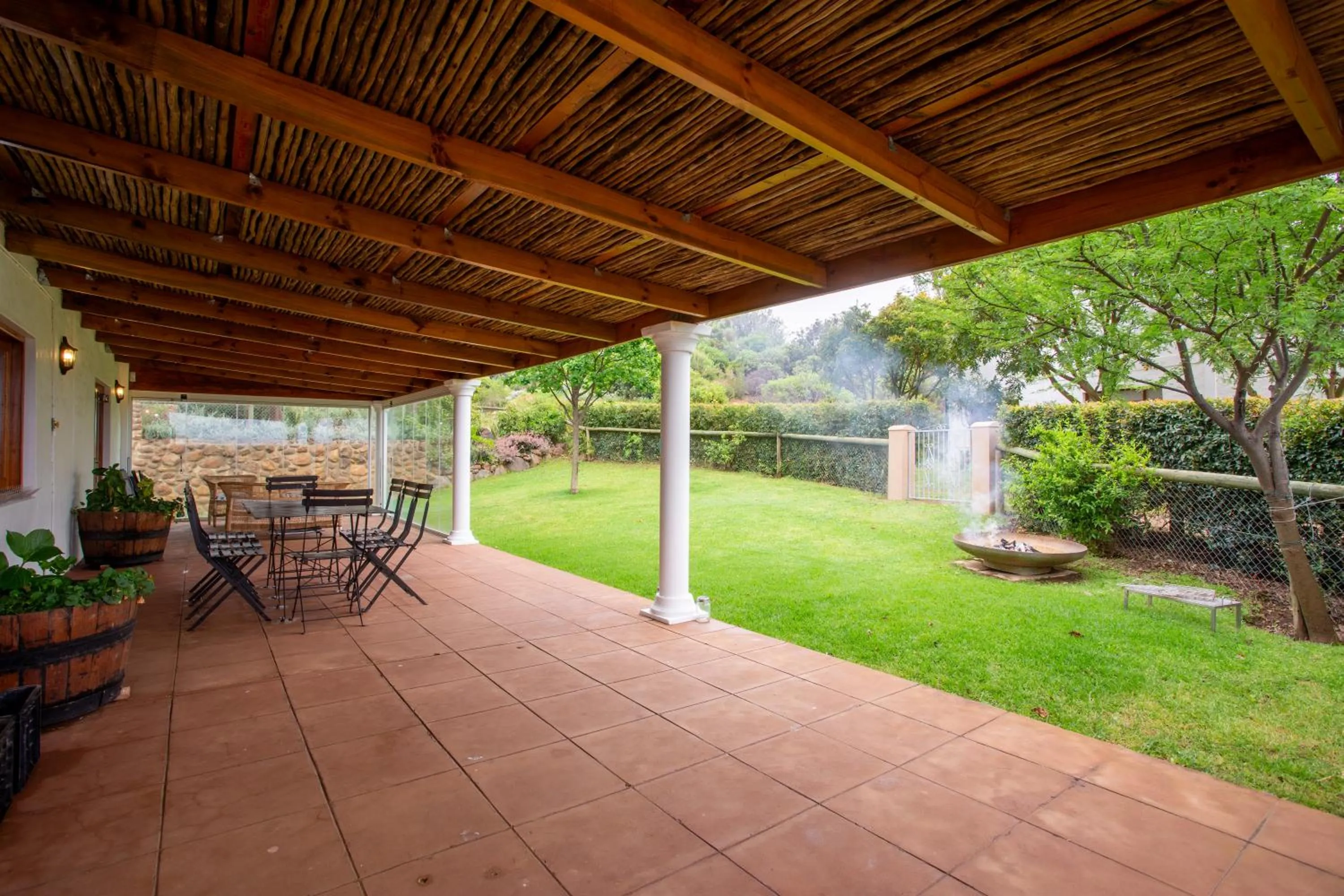 Patio in Raptor Rise Farm