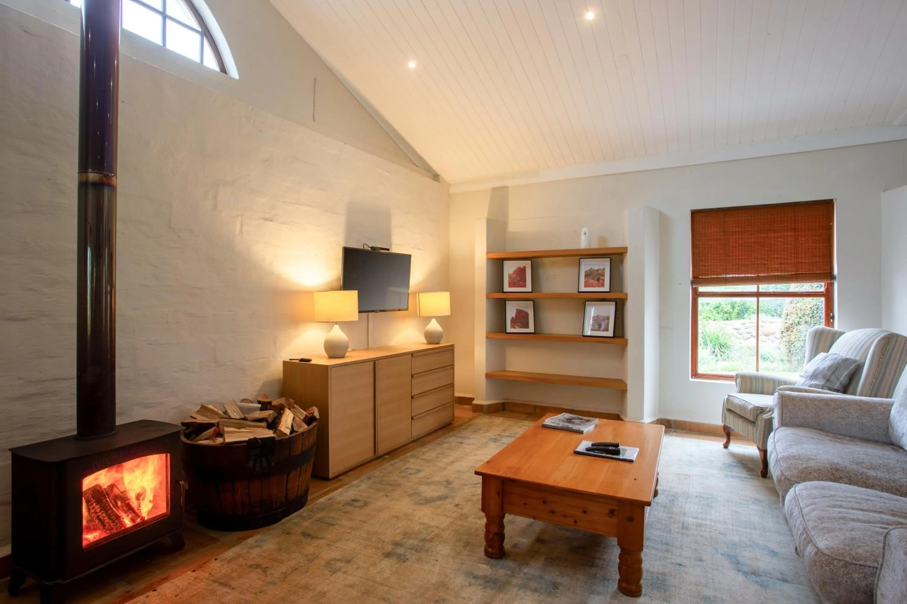 Seating area in Raptor Rise Farm