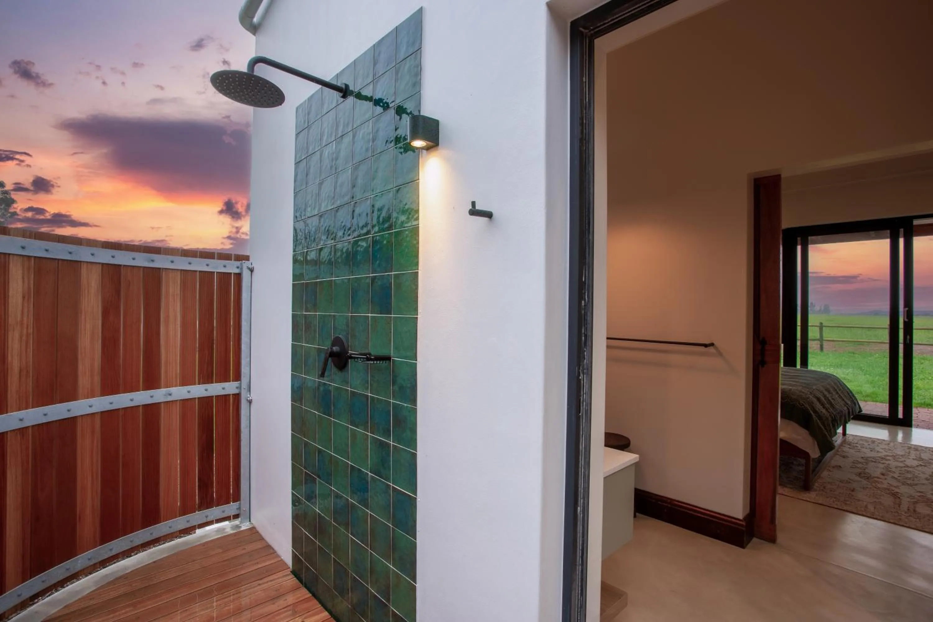 Shower in Raptor Rise Farm