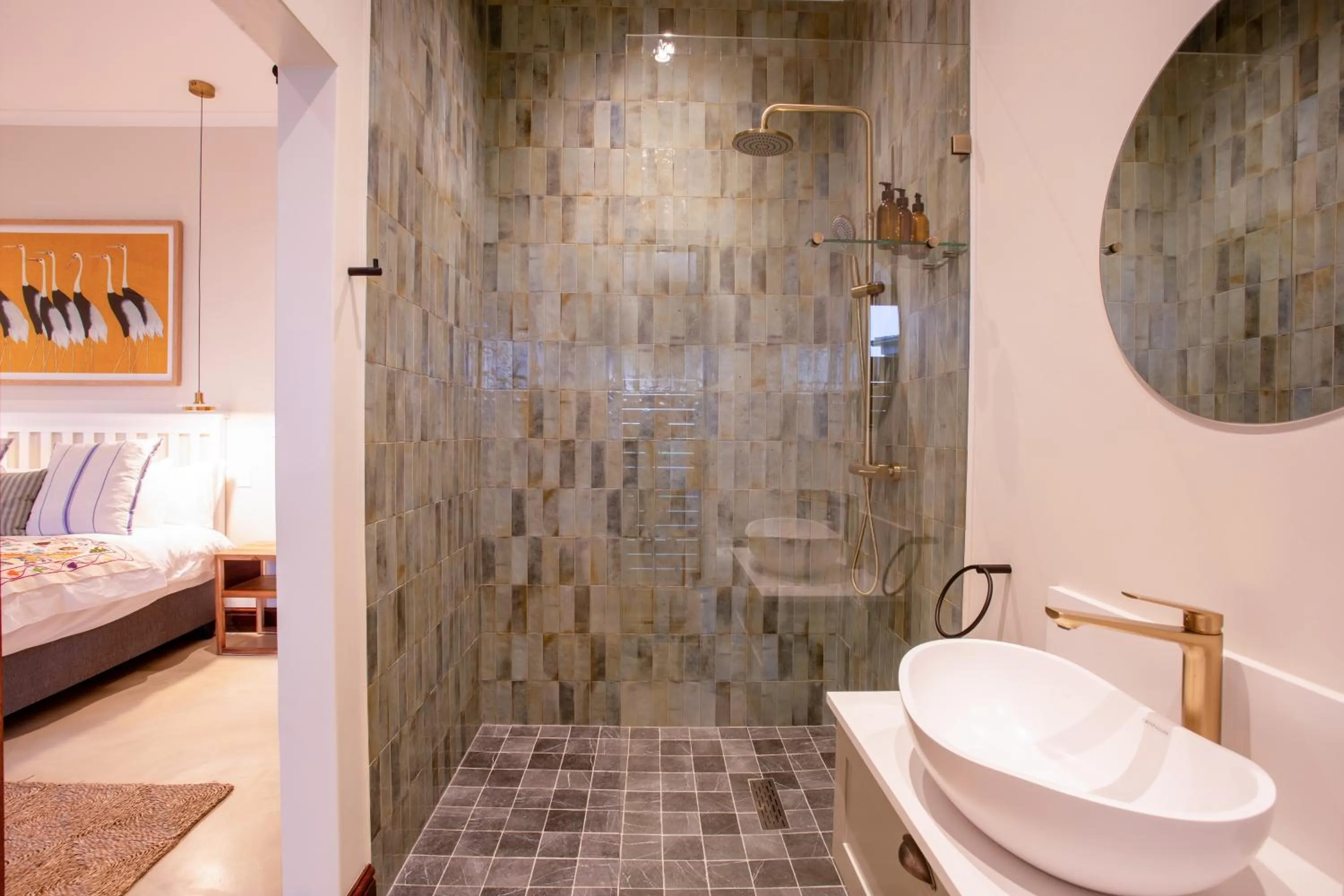 Shower in Raptor Rise Farm