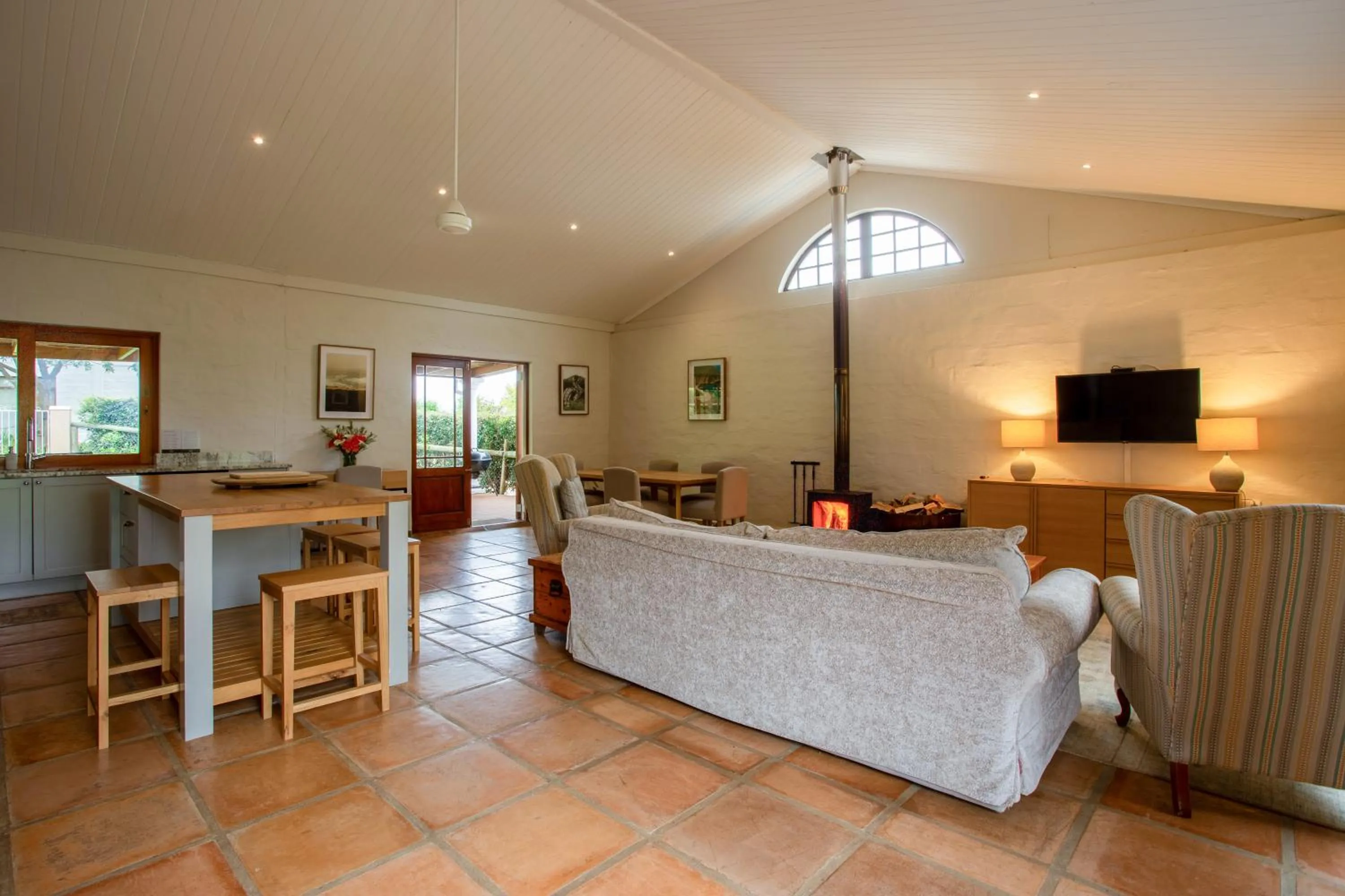 Living room in Raptor Rise Farm