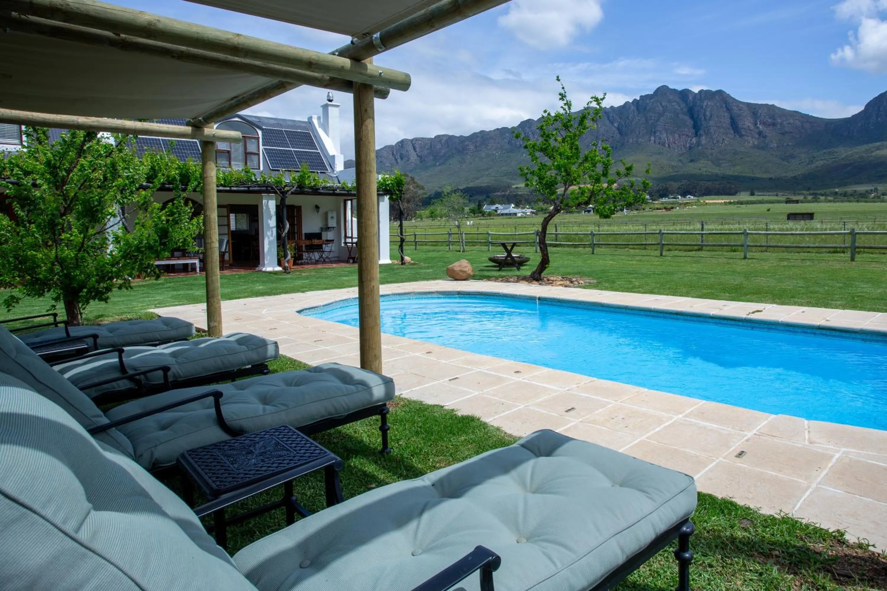 Swimming pool in Raptor Rise Farm