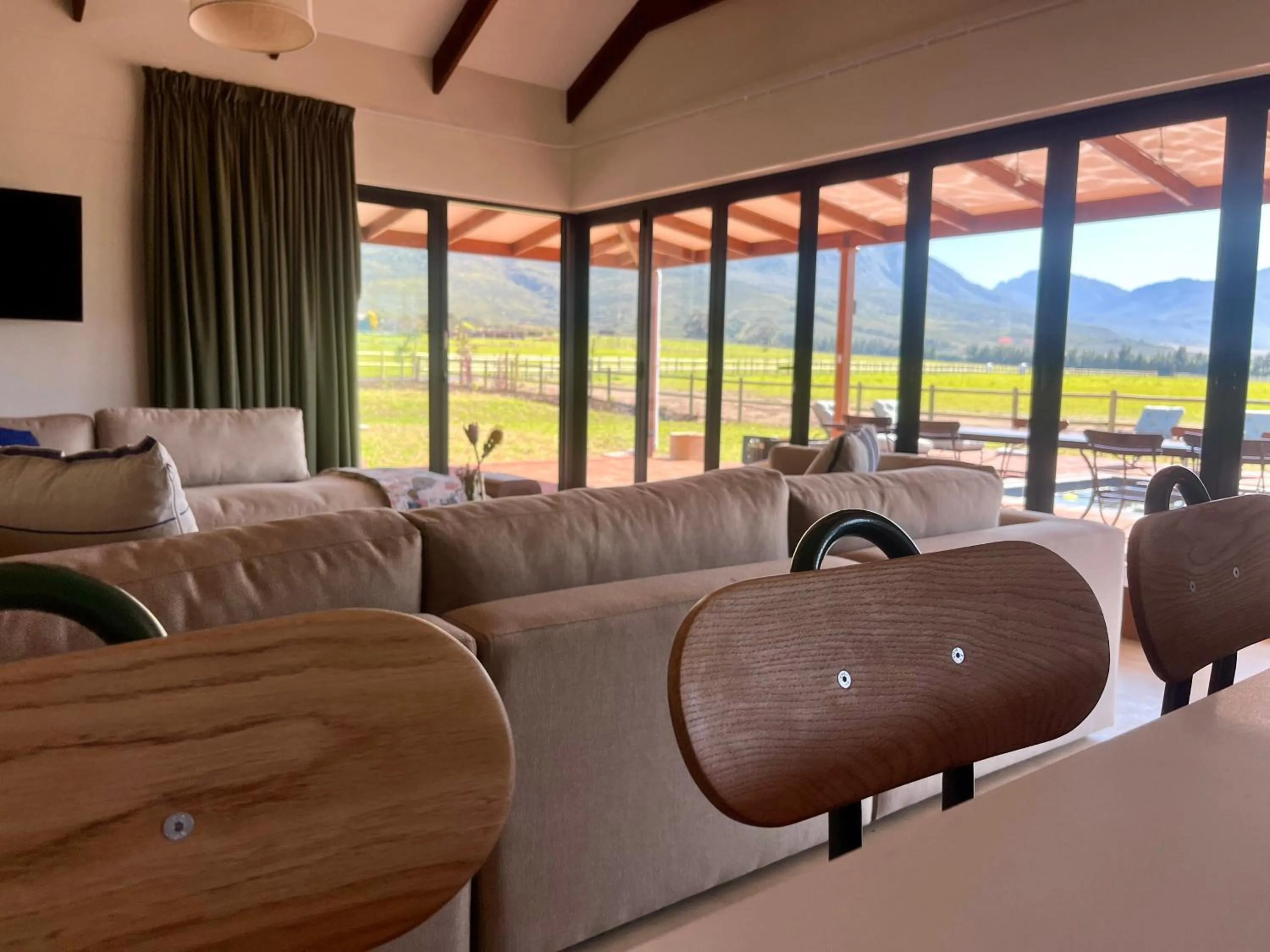 Living room in Raptor Rise Farm