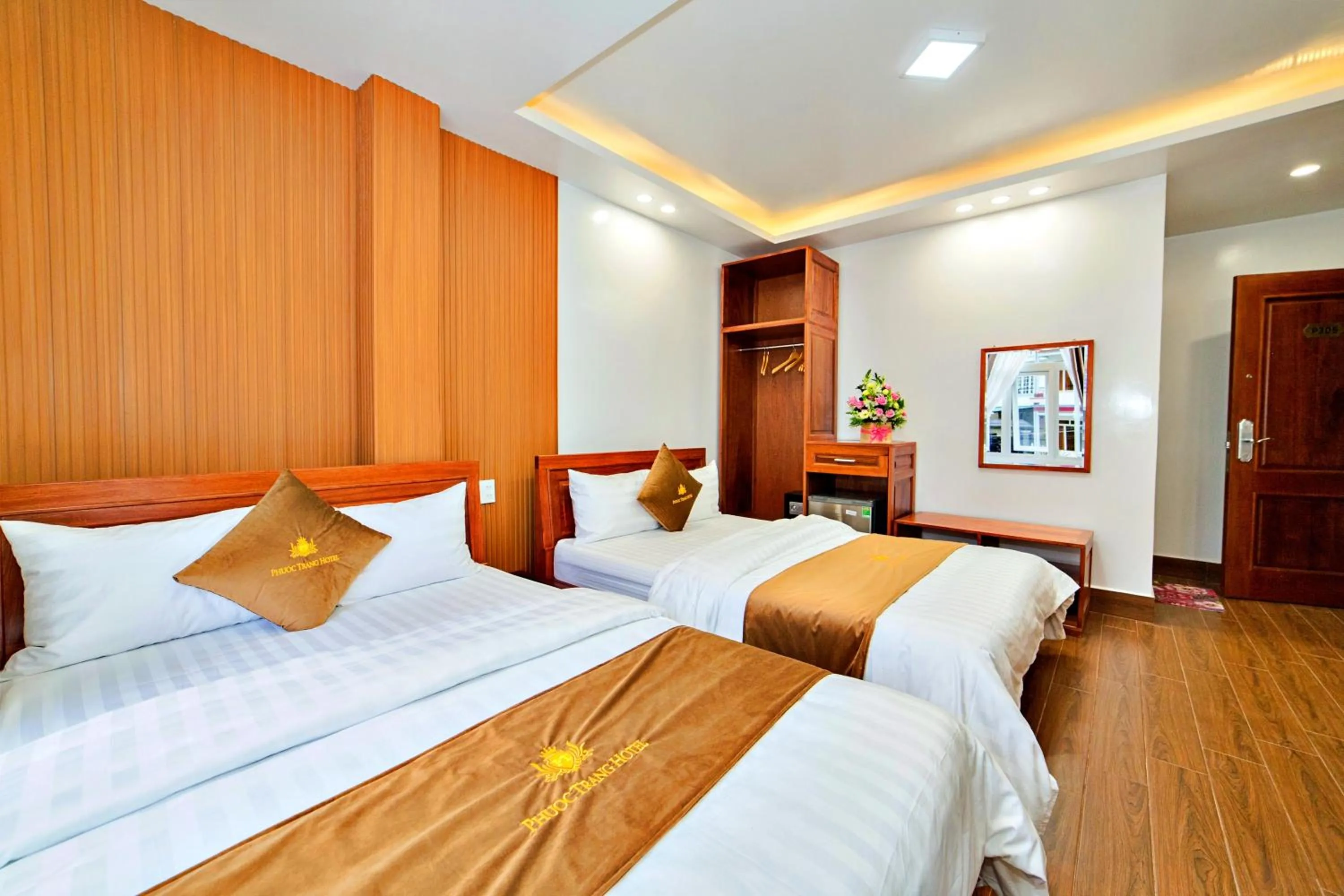 Bed in S79 Pho Hoa Hotel