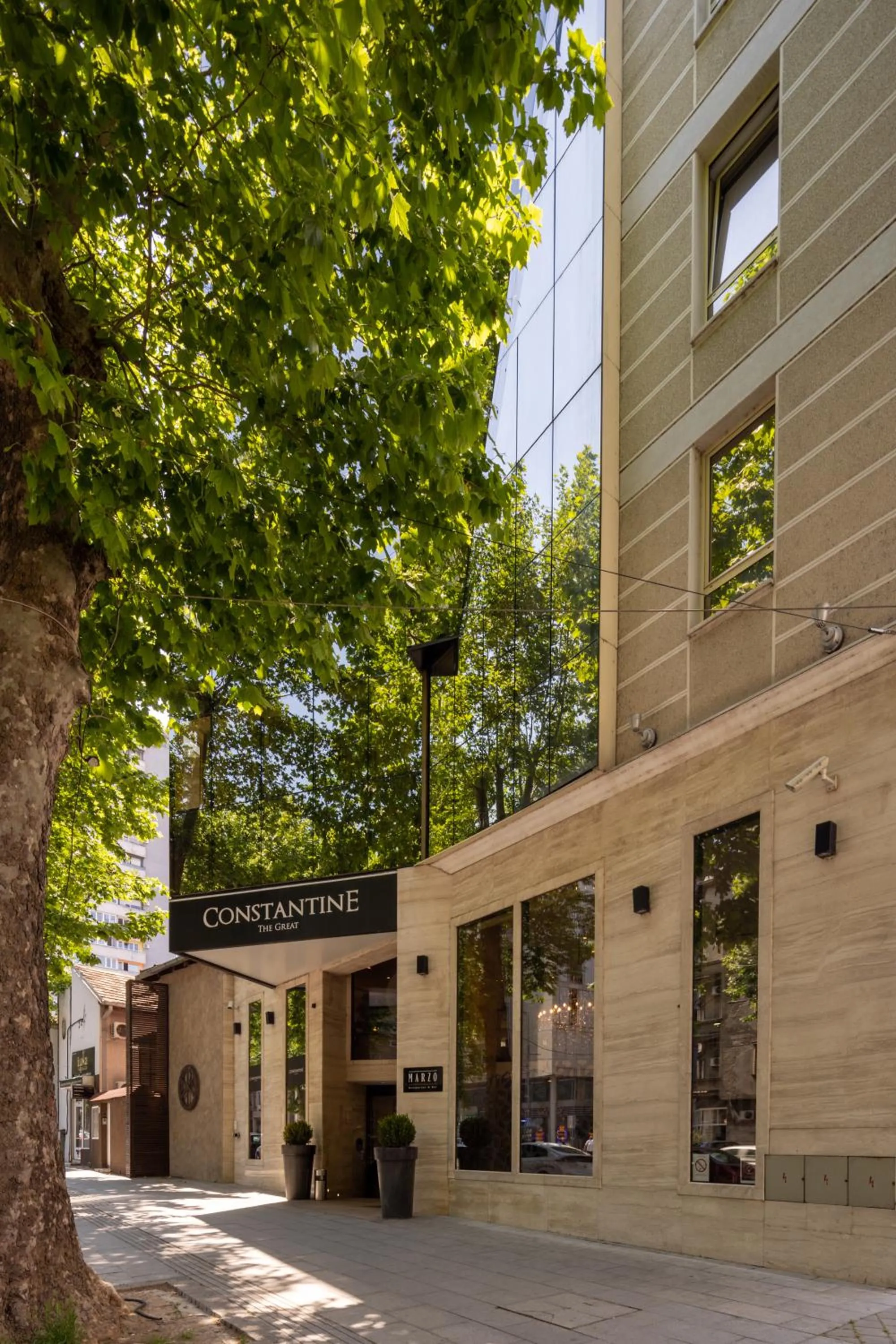Facade/entrance in Hotel Constantine the Great