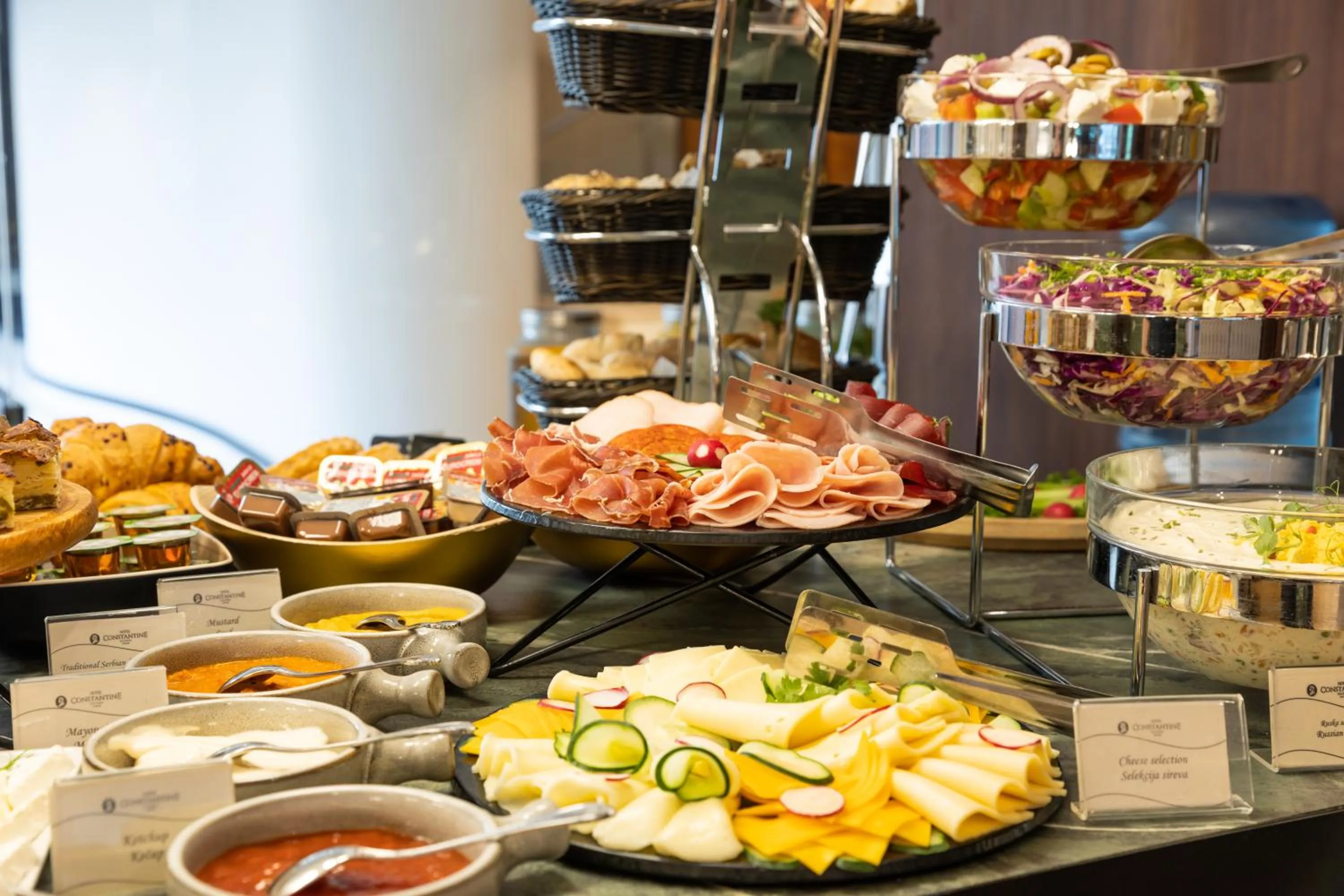 Buffet breakfast in Hotel Constantine the Great