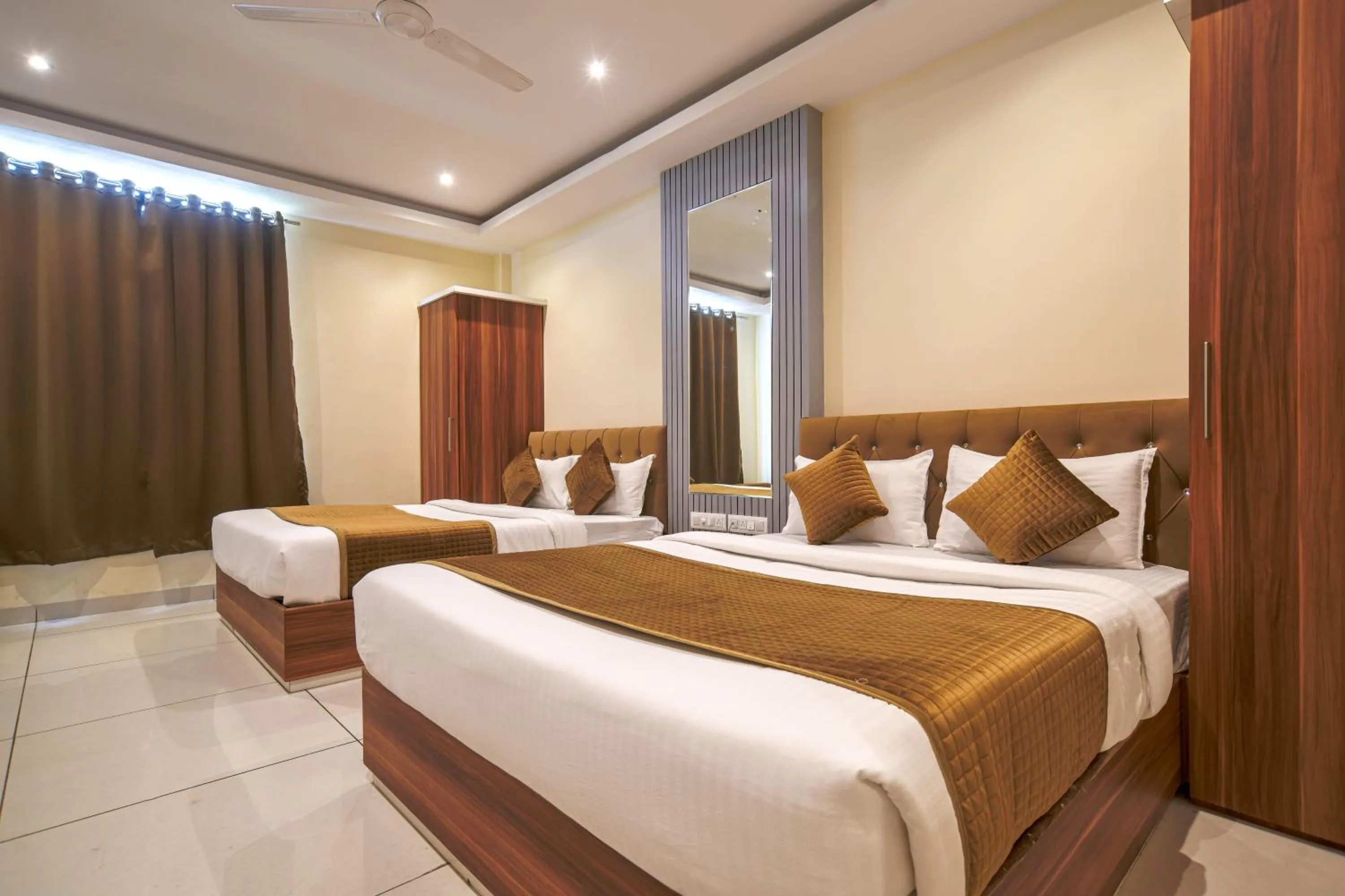 Bed in Radhe Krishna Resort
