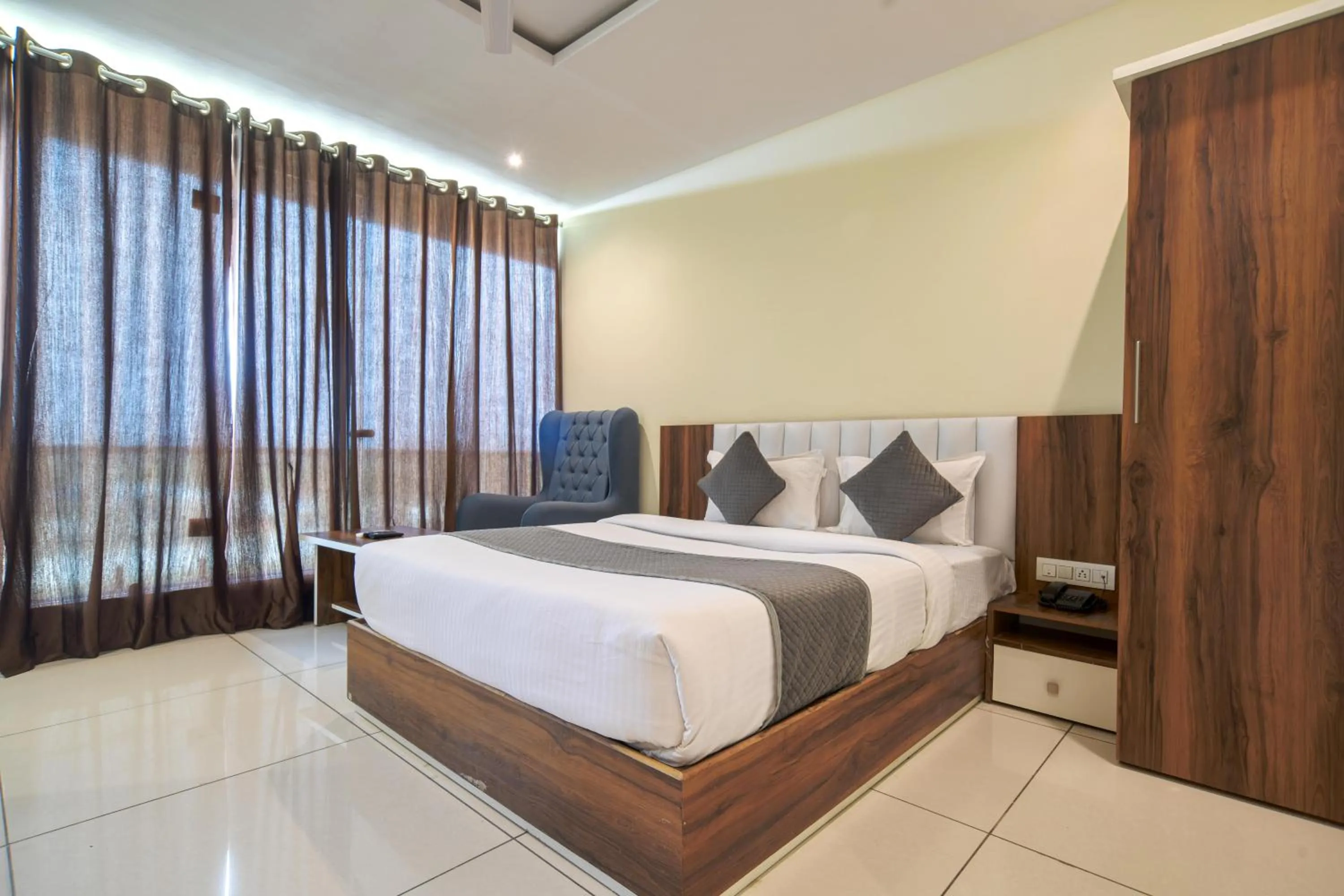 Bed in Radhe Krishna Resort