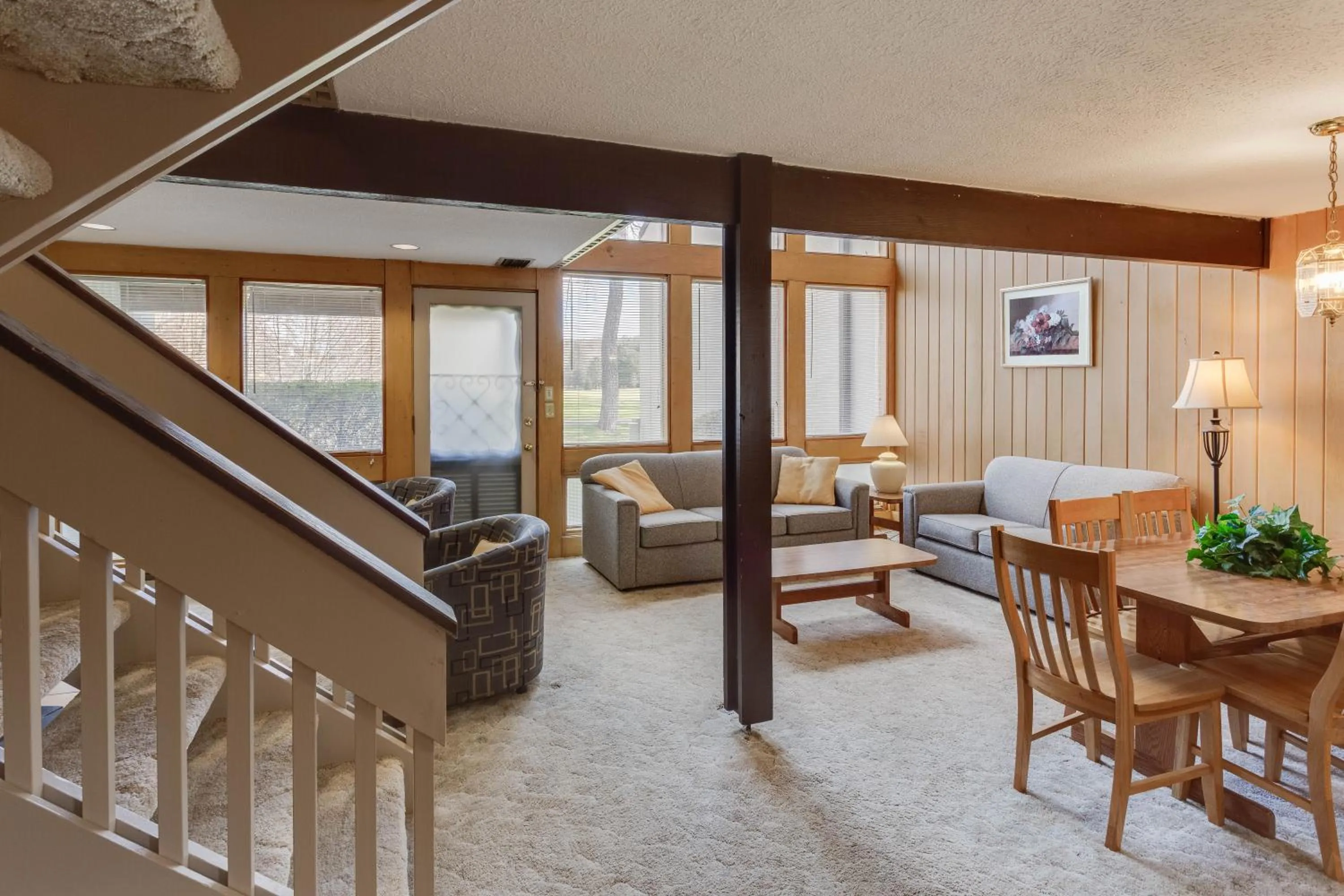 Living room in Stony Court at Bryce Mountain