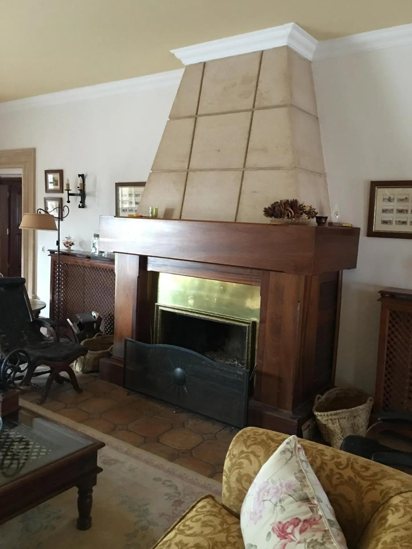 fireplace in Hotel Finca las Beatas