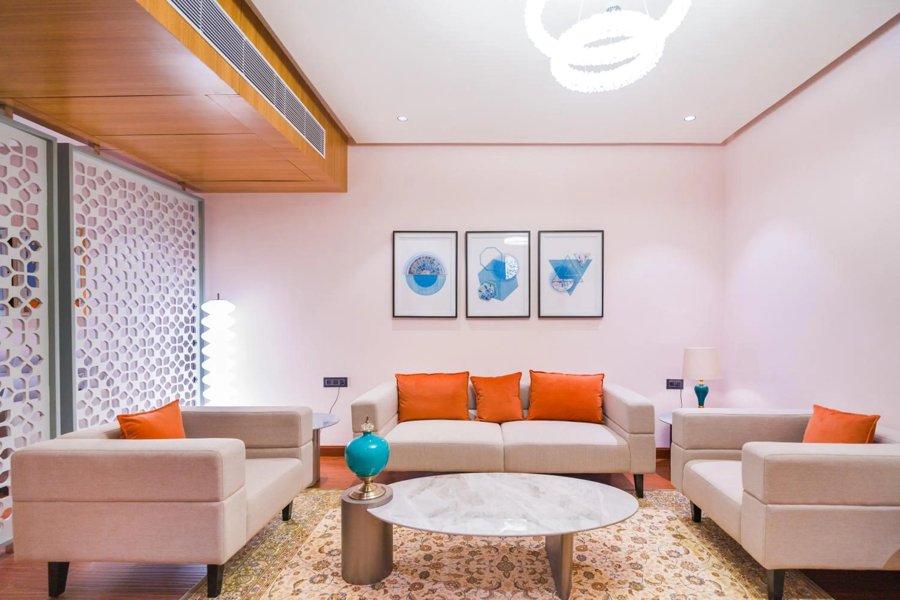 Seating area in The Maple Hotel