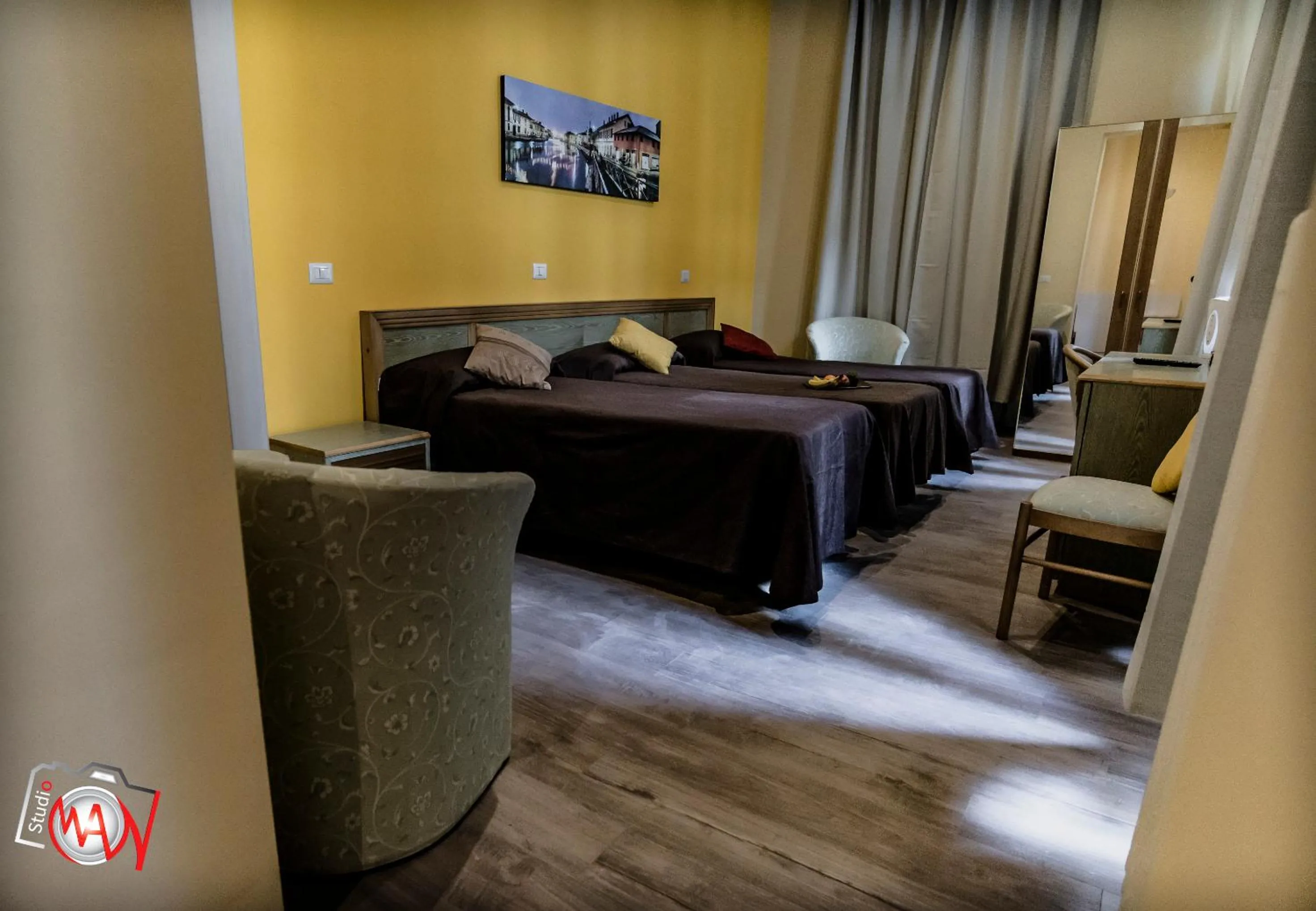 Bed in Hotel Moderno