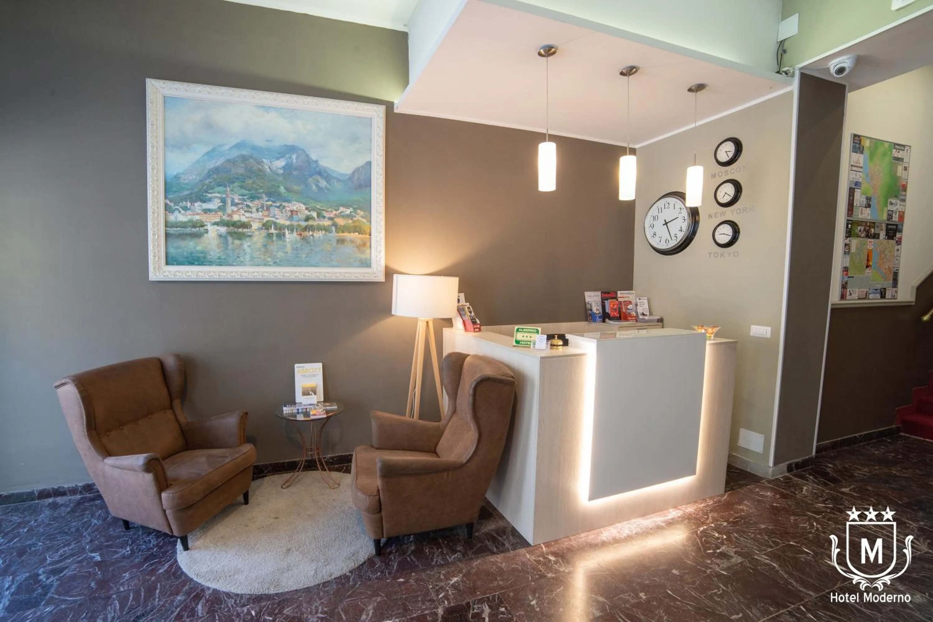 Lobby or reception in Hotel Moderno