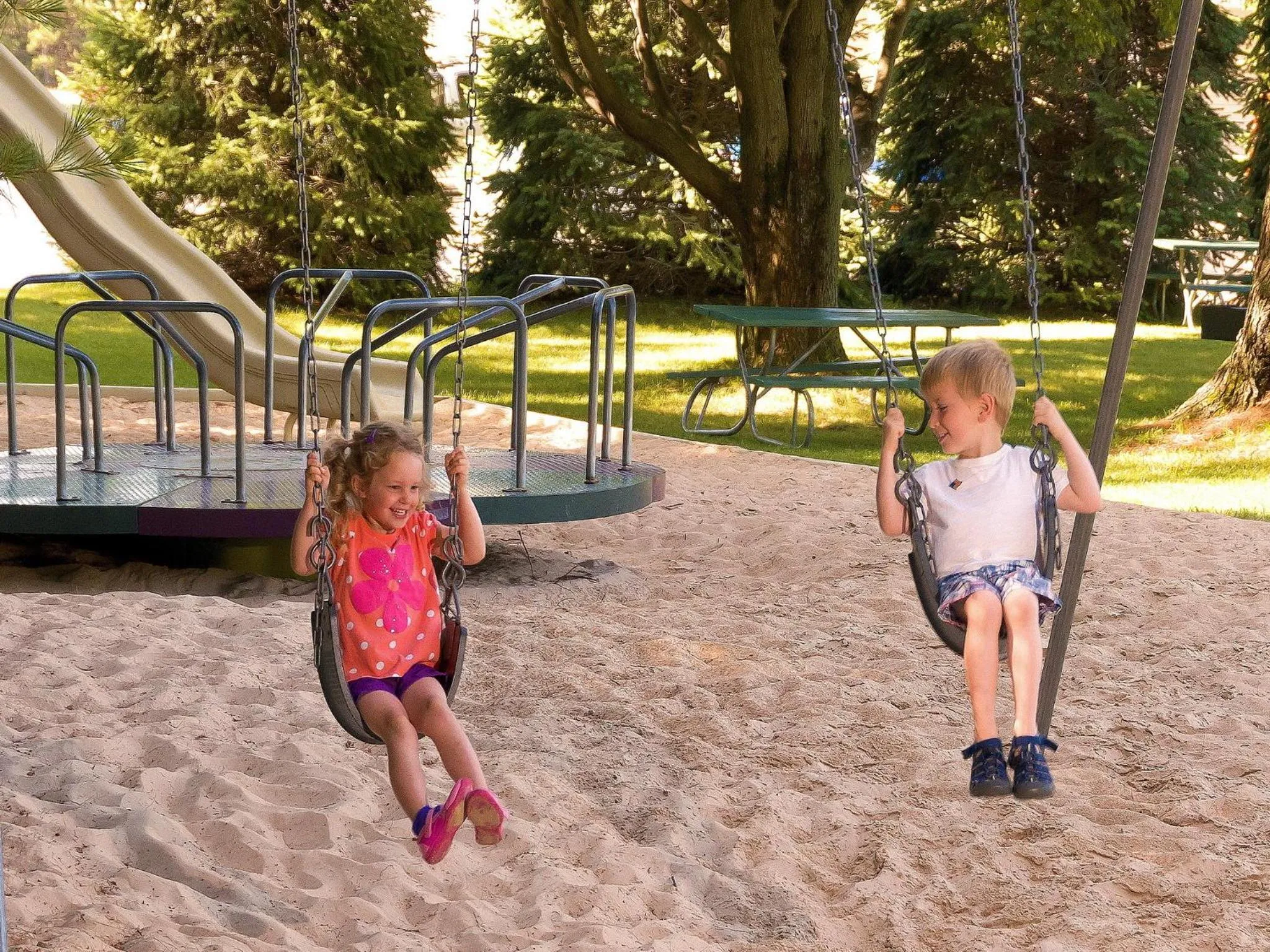 Children play ground in Sierra Sands Family Lodge