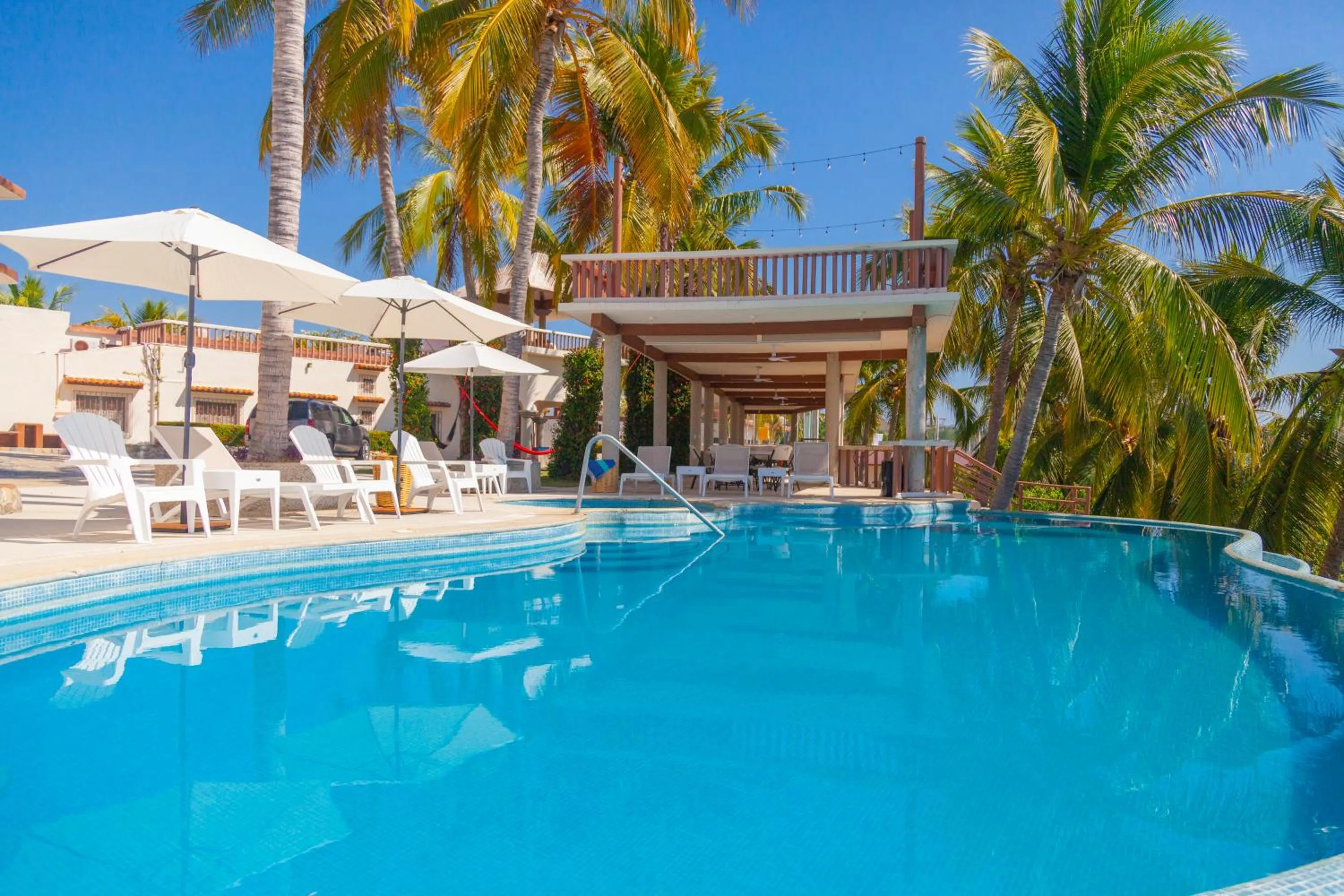Pool view in Hotel Casa Rush