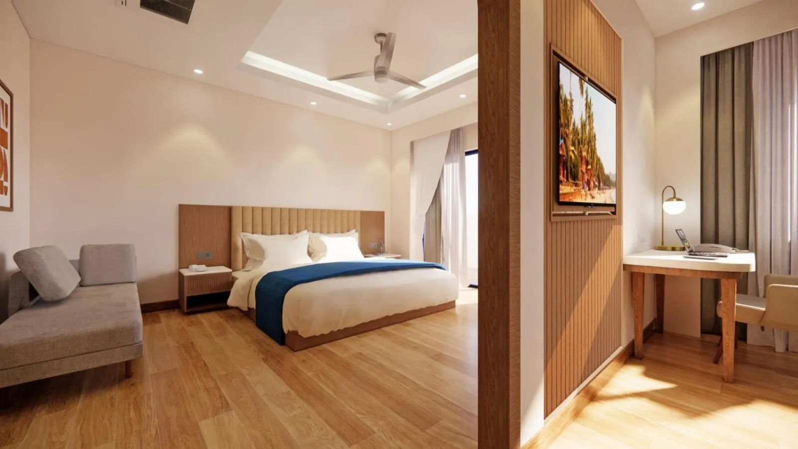 Bedroom, Bed in Alivaa Hotel Gurugram Sohna Road City Center