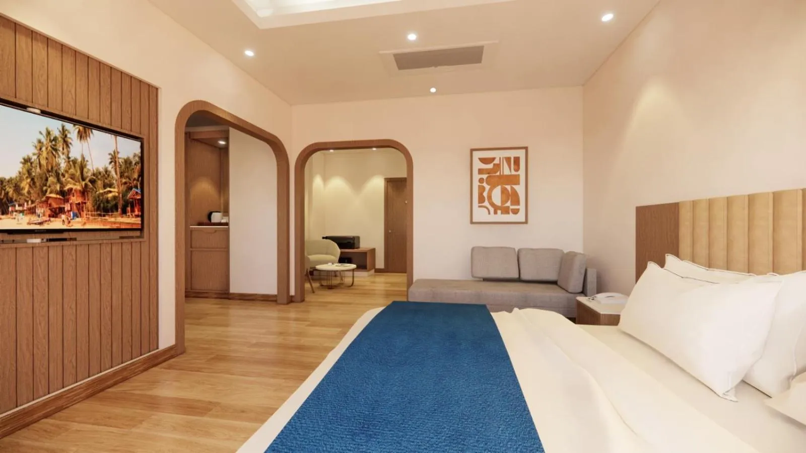 Bedroom, Bed in Alivaa Hotel Gurugram Sohna Road City Center