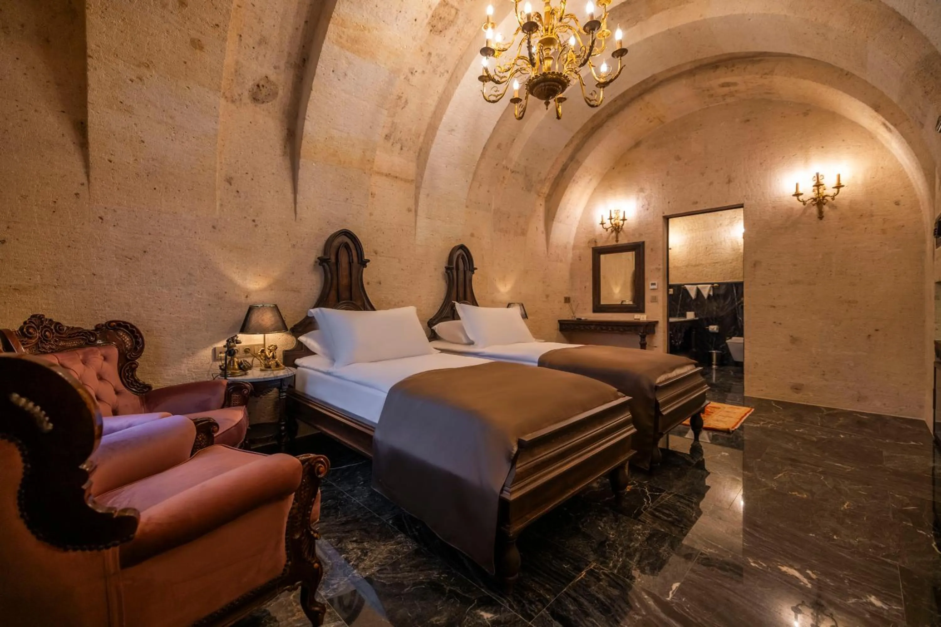 Bed in Signature Cave Cappadocia, Trademark Collection by Wyndham