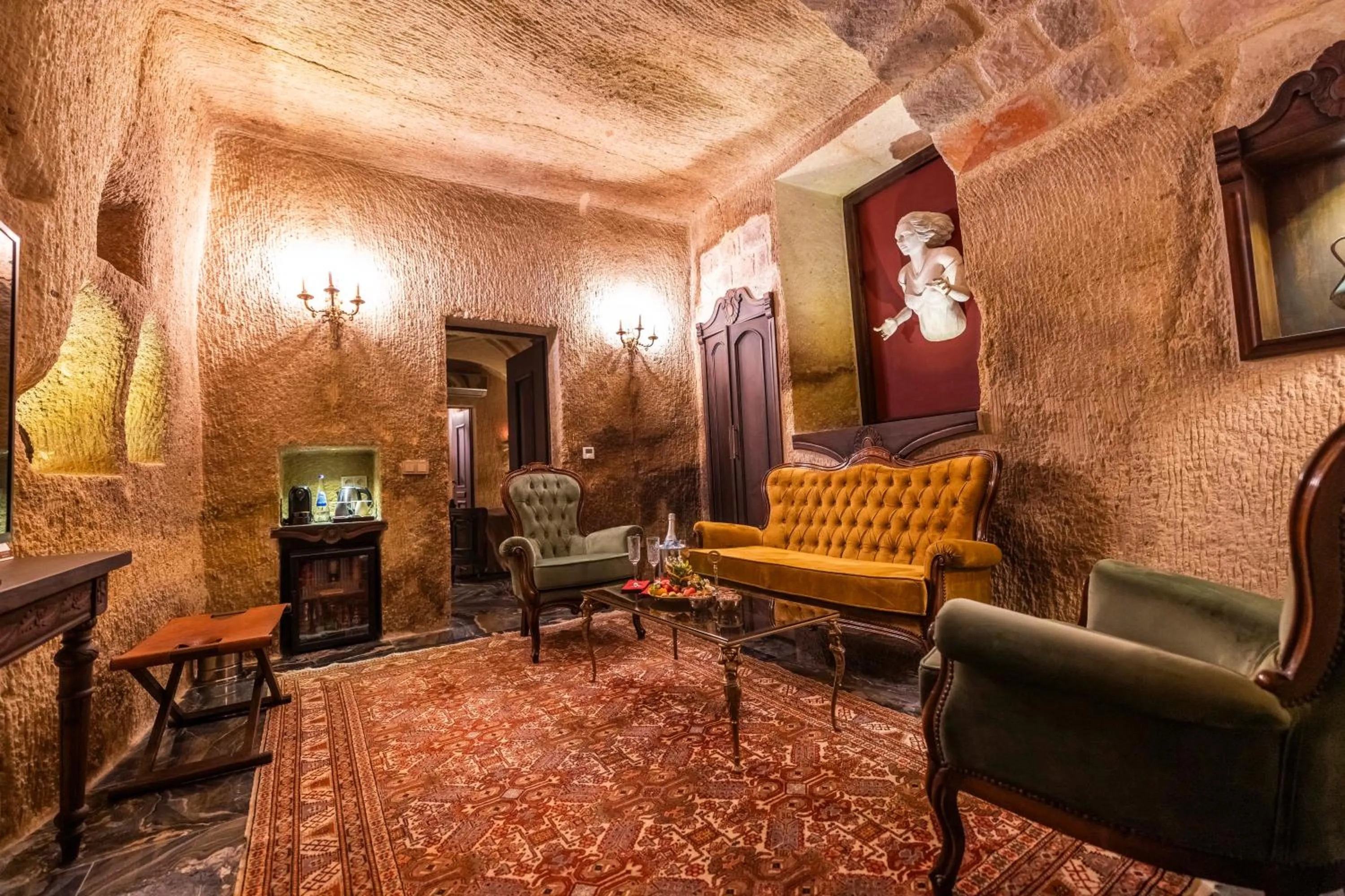Living room in Signature Cave Cappadocia, Trademark Collection by Wyndham