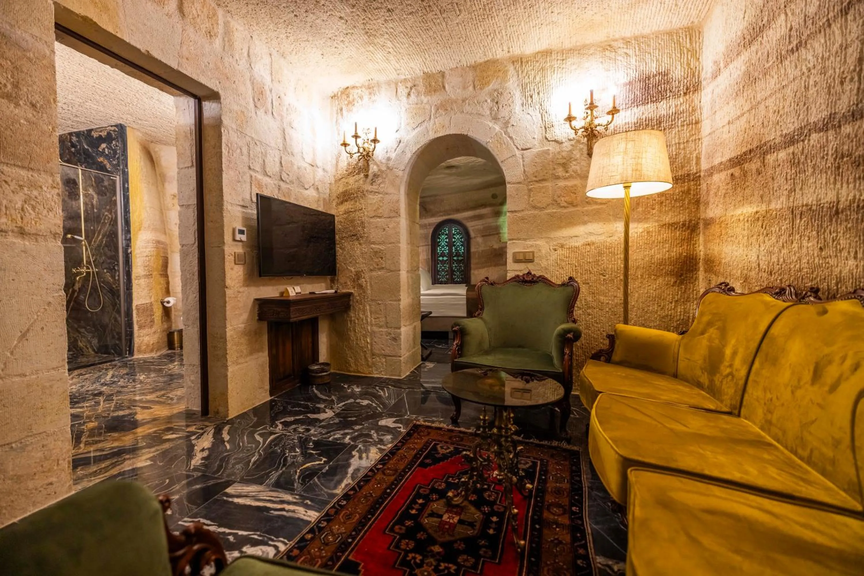 Living room in Signature Cave Cappadocia, Trademark Collection by Wyndham