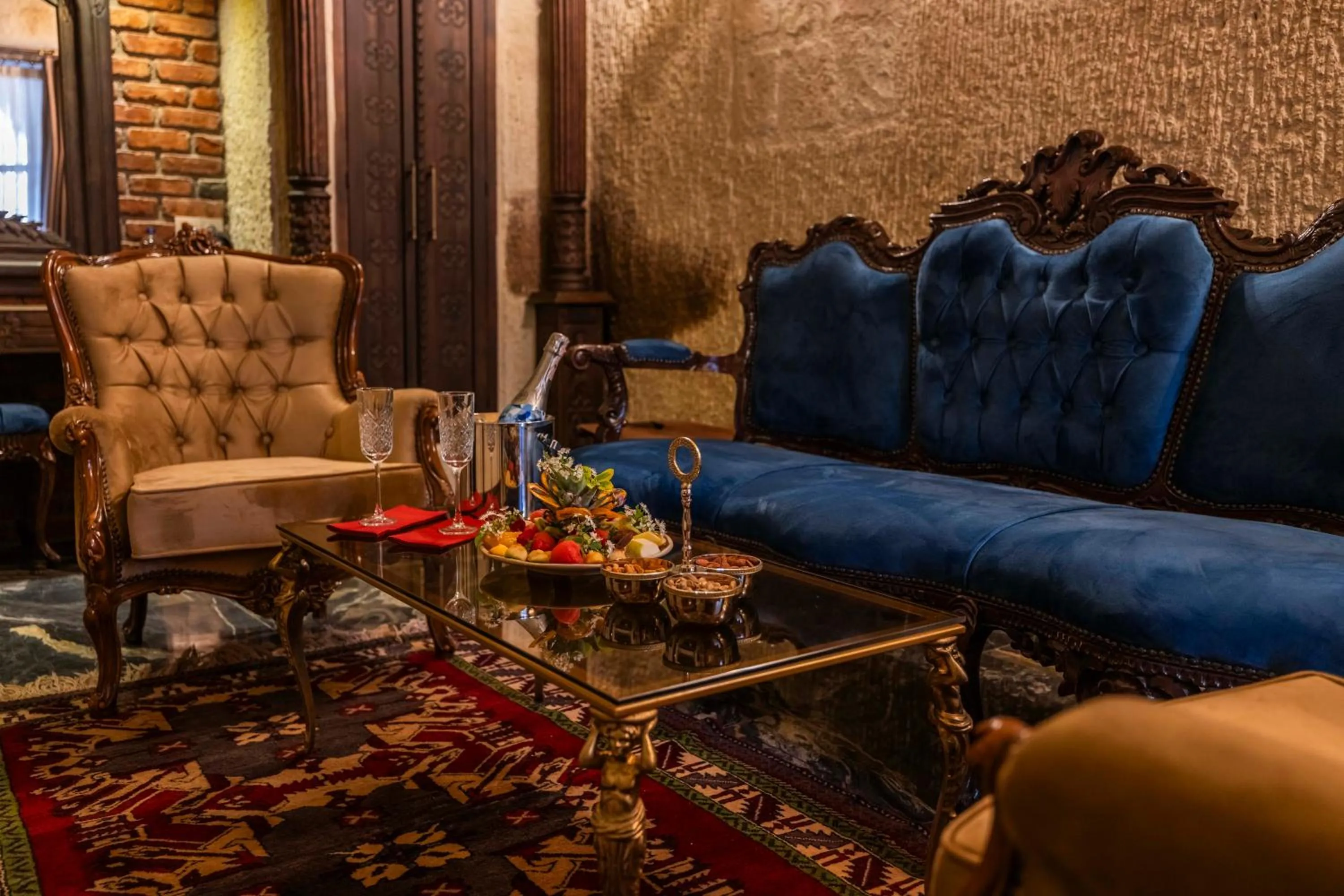 Seating area in Signature Cave Cappadocia, Trademark Collection by Wyndham