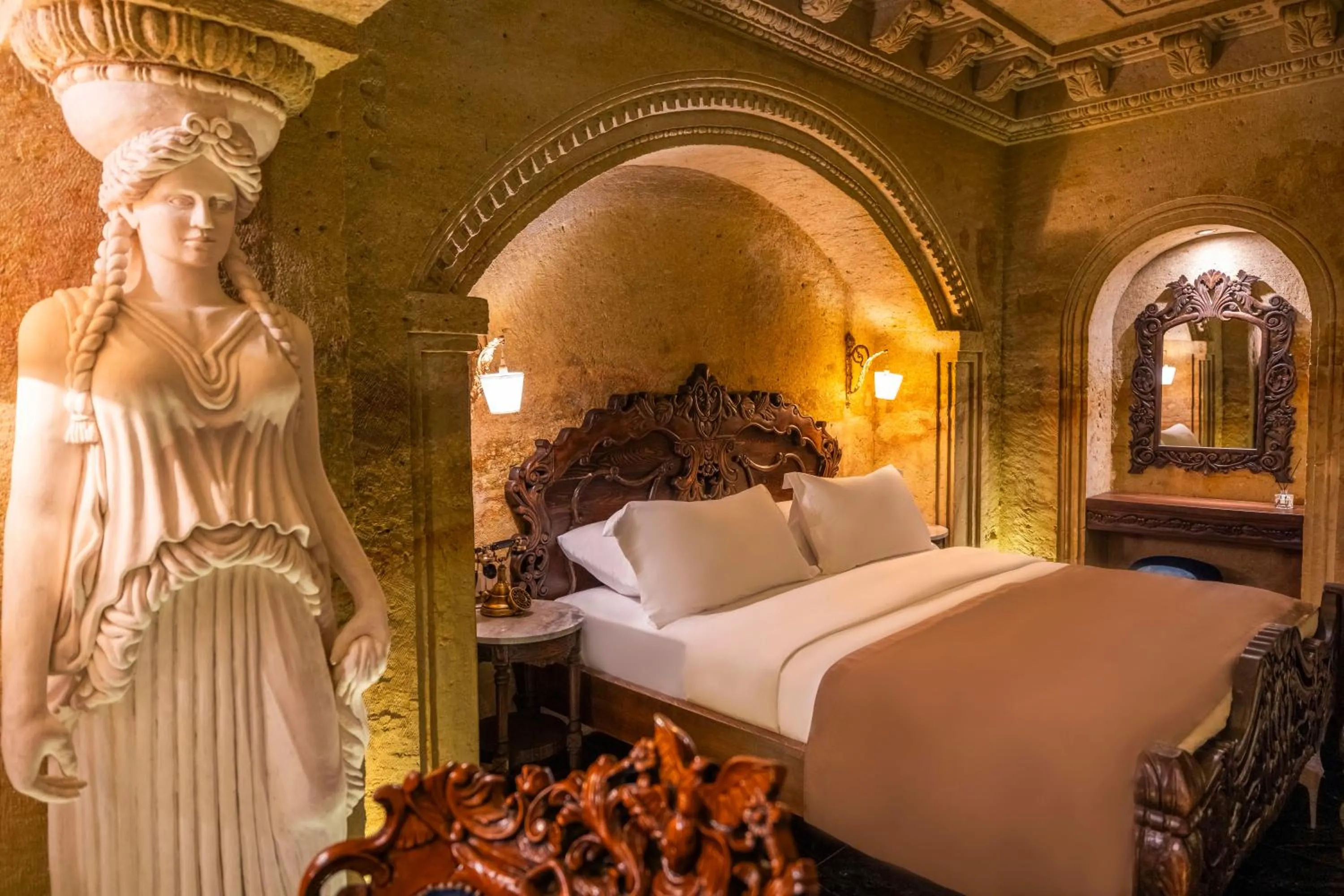 Bed in Signature Cave Cappadocia, Trademark Collection by Wyndham