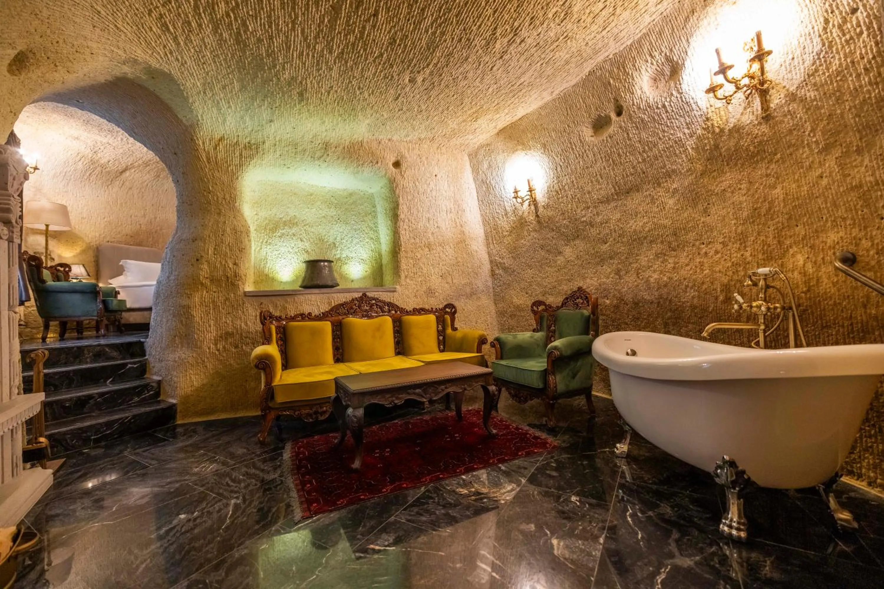 Living room in Signature Cave Cappadocia, Trademark Collection by Wyndham