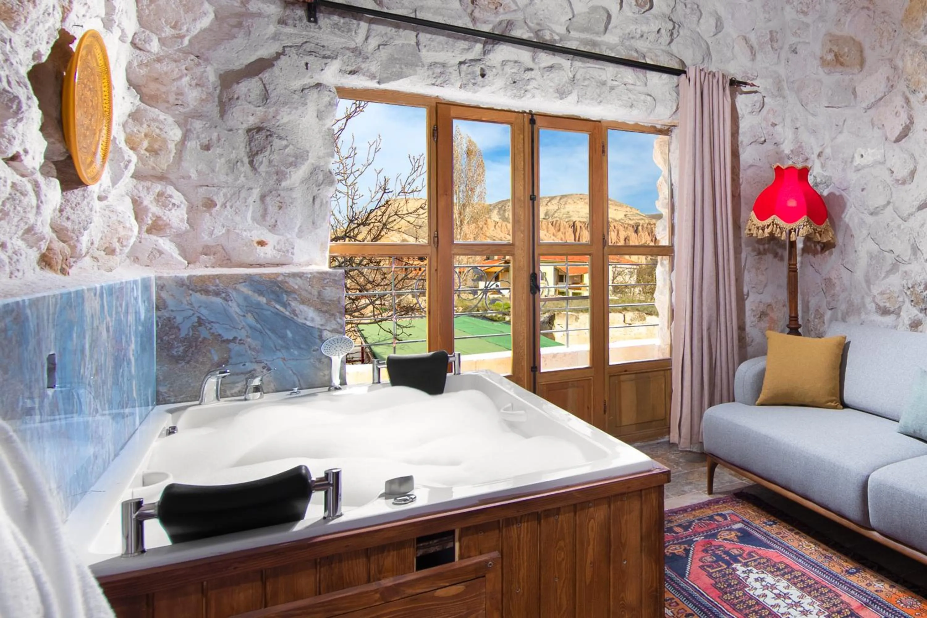 Natural landscape in Cappadocia Cavusin Stone House