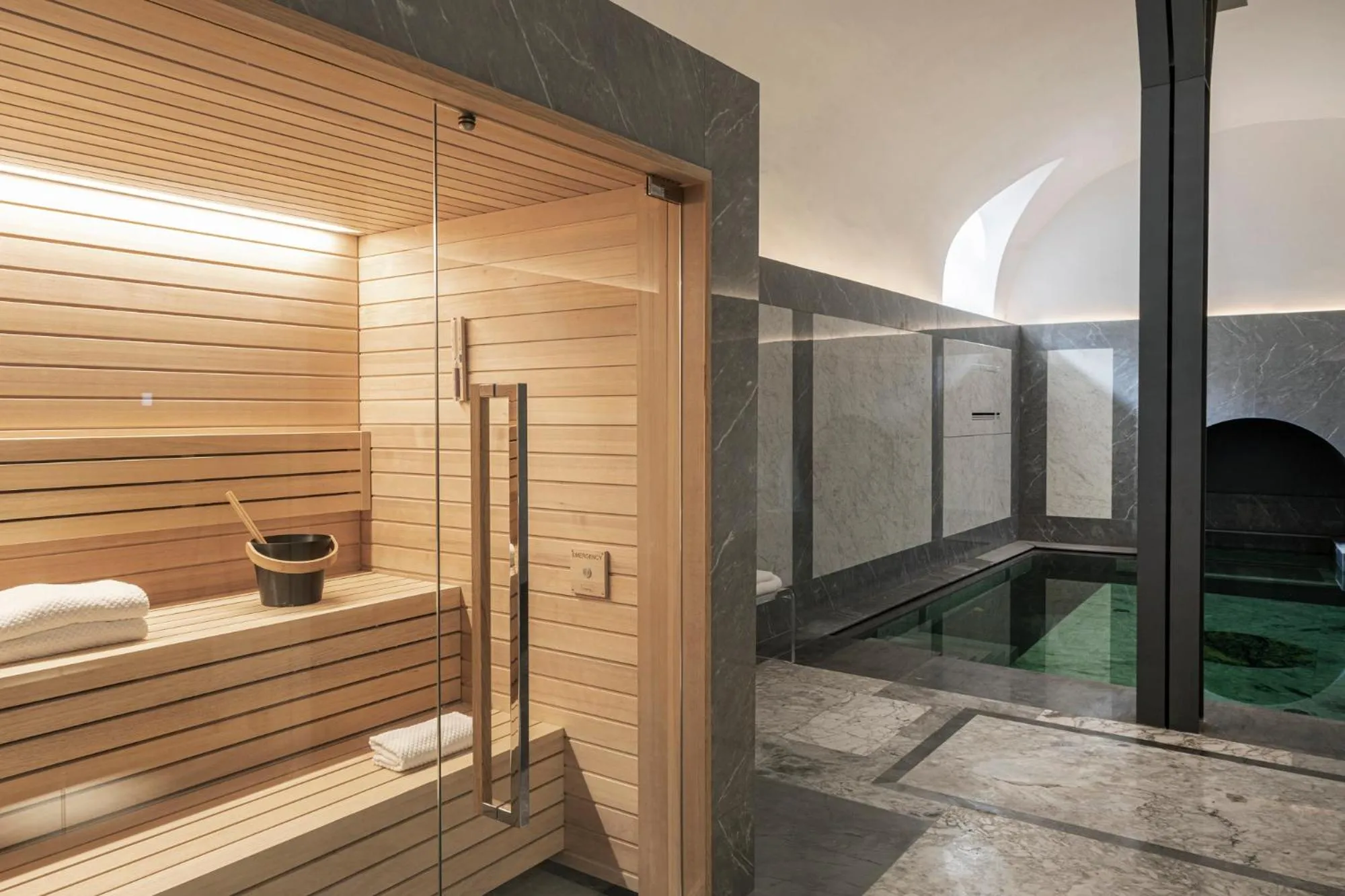 Sauna in Palazzo Shedir - The Leading Hotels of the World