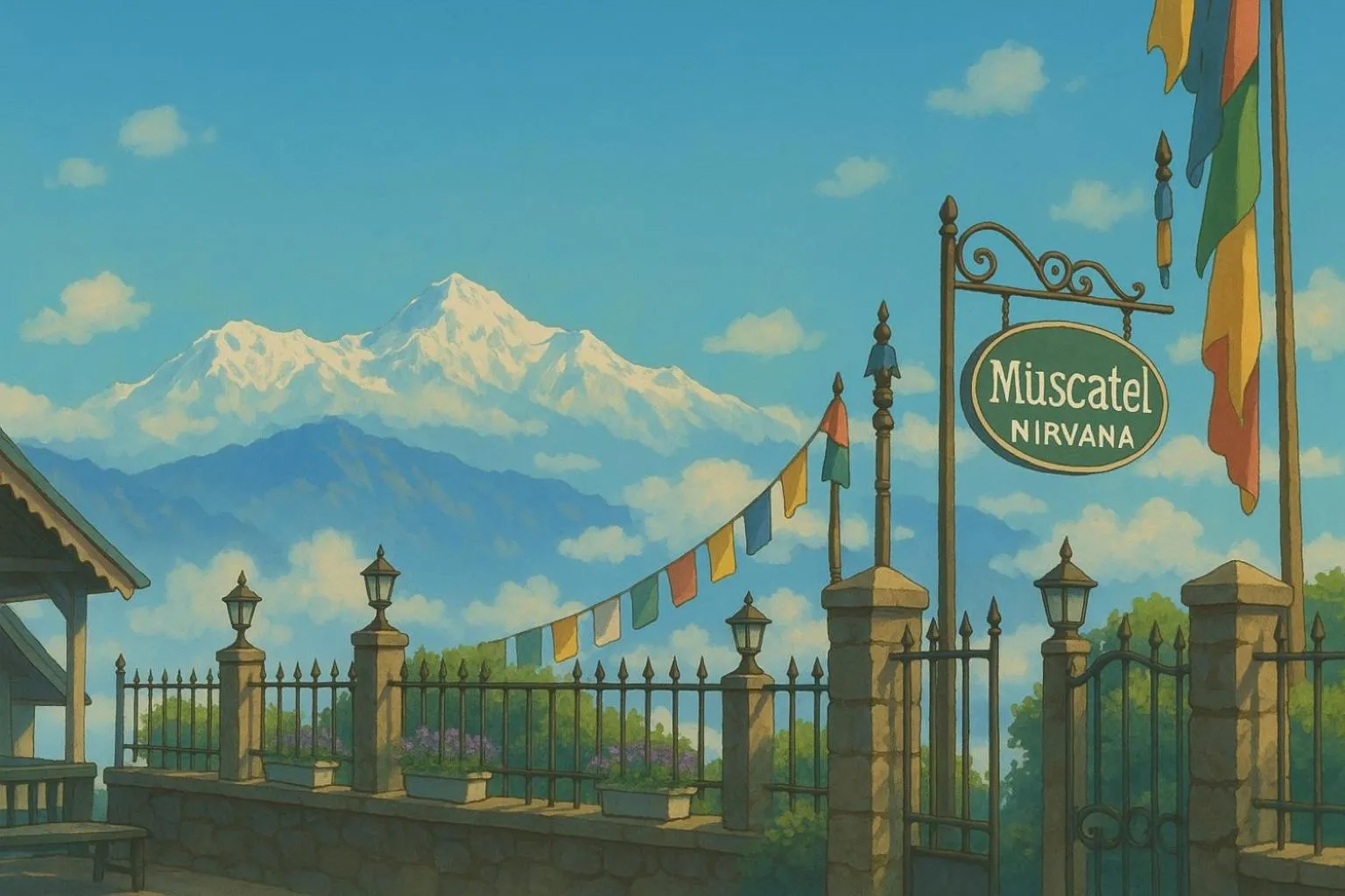 Facade/entrance in Muscatel Nirvana – At The Mall Road